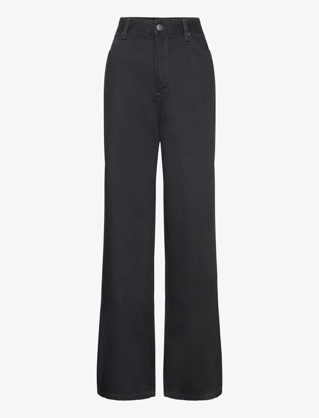 Lee Jeans - STELLA A LINE - džinsa bikses ar platām starām - clean black - 0
