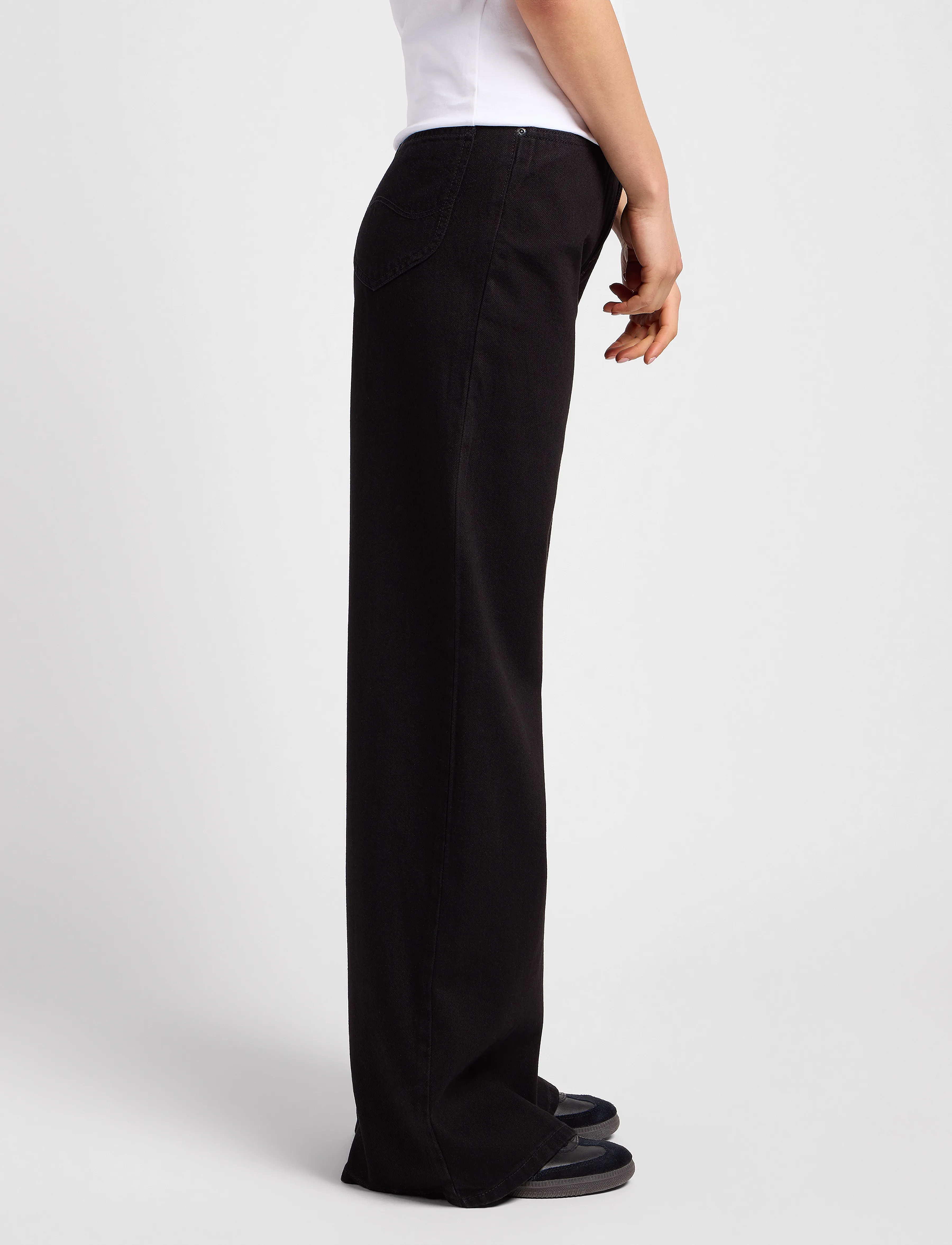 Lee Jeans - Stella A Line - brede jeans - clean black - 5