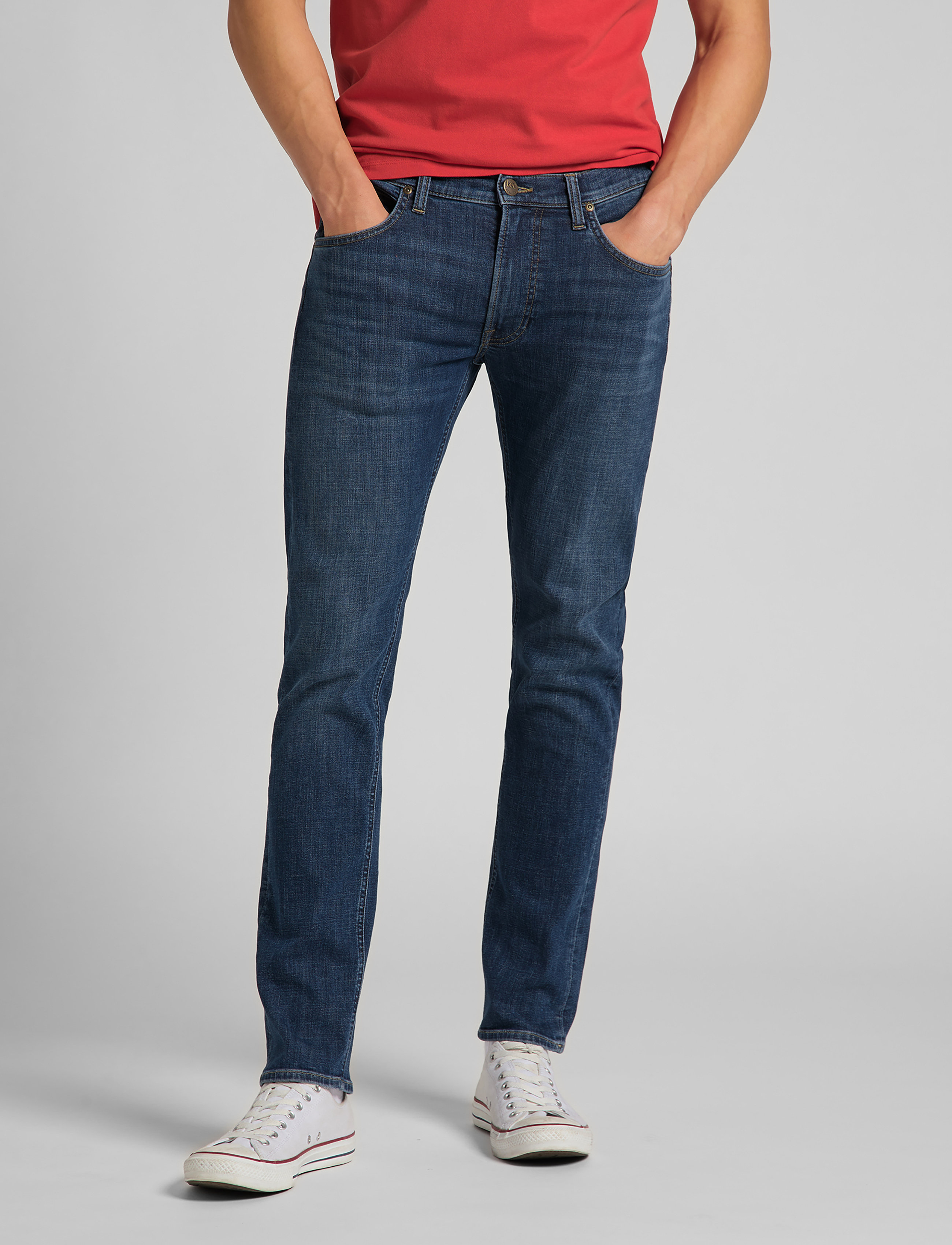 Lee Jeans Daren Zip Fly, 48 x 34, Blue, Jeans > Almindelige, Herre