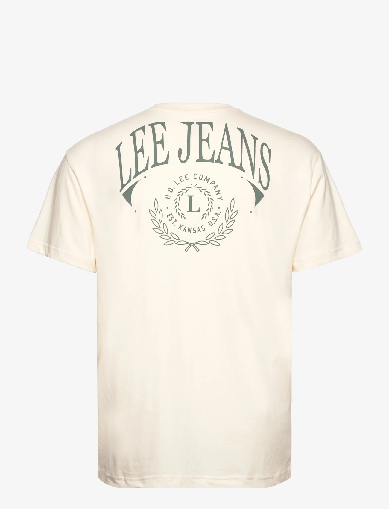 Lee Jeans - VARSITY TEE - de laveste prisene - ecru - 1