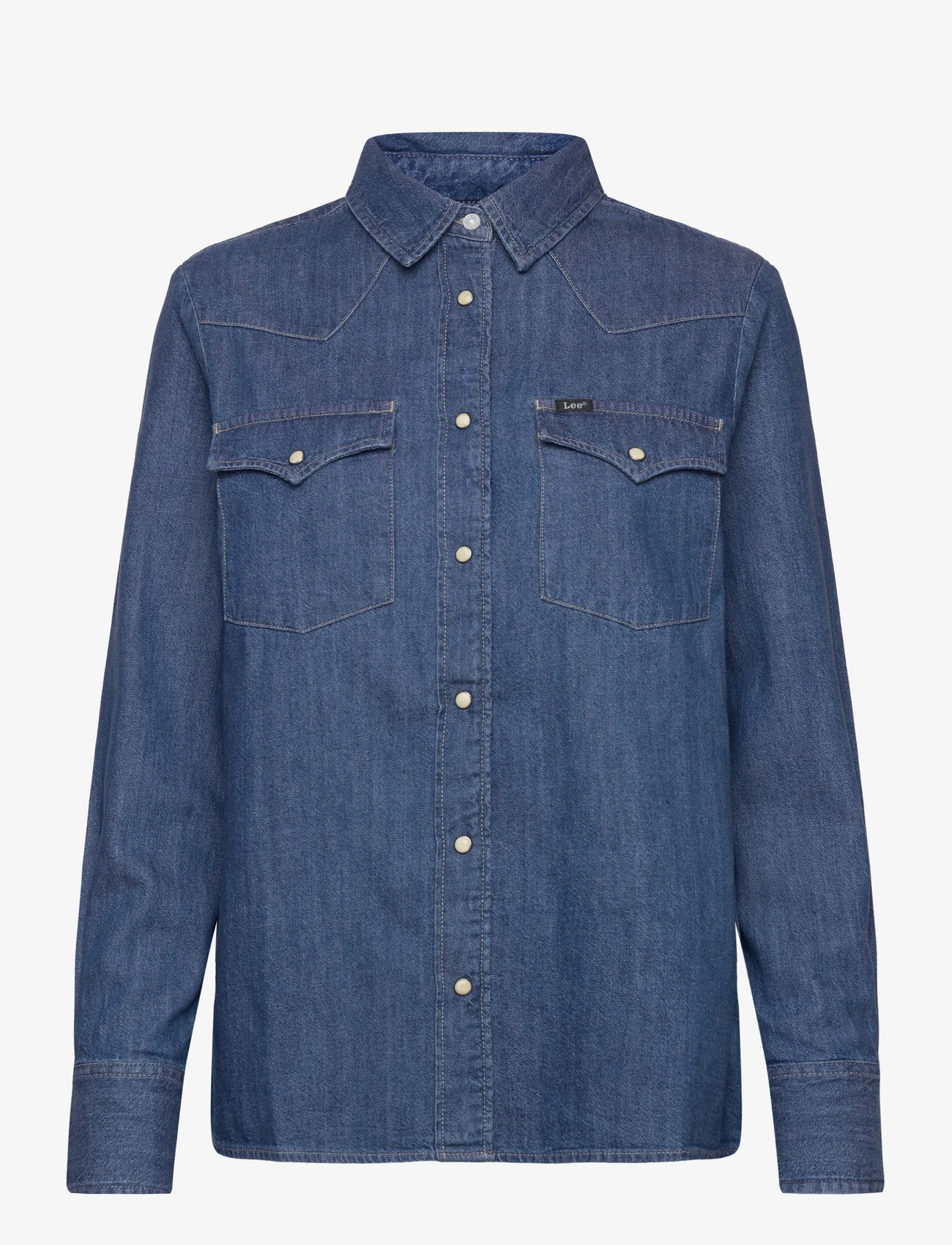 Lee Jeans - WESTERN SHIRT - denim shirts - mid blues - 0