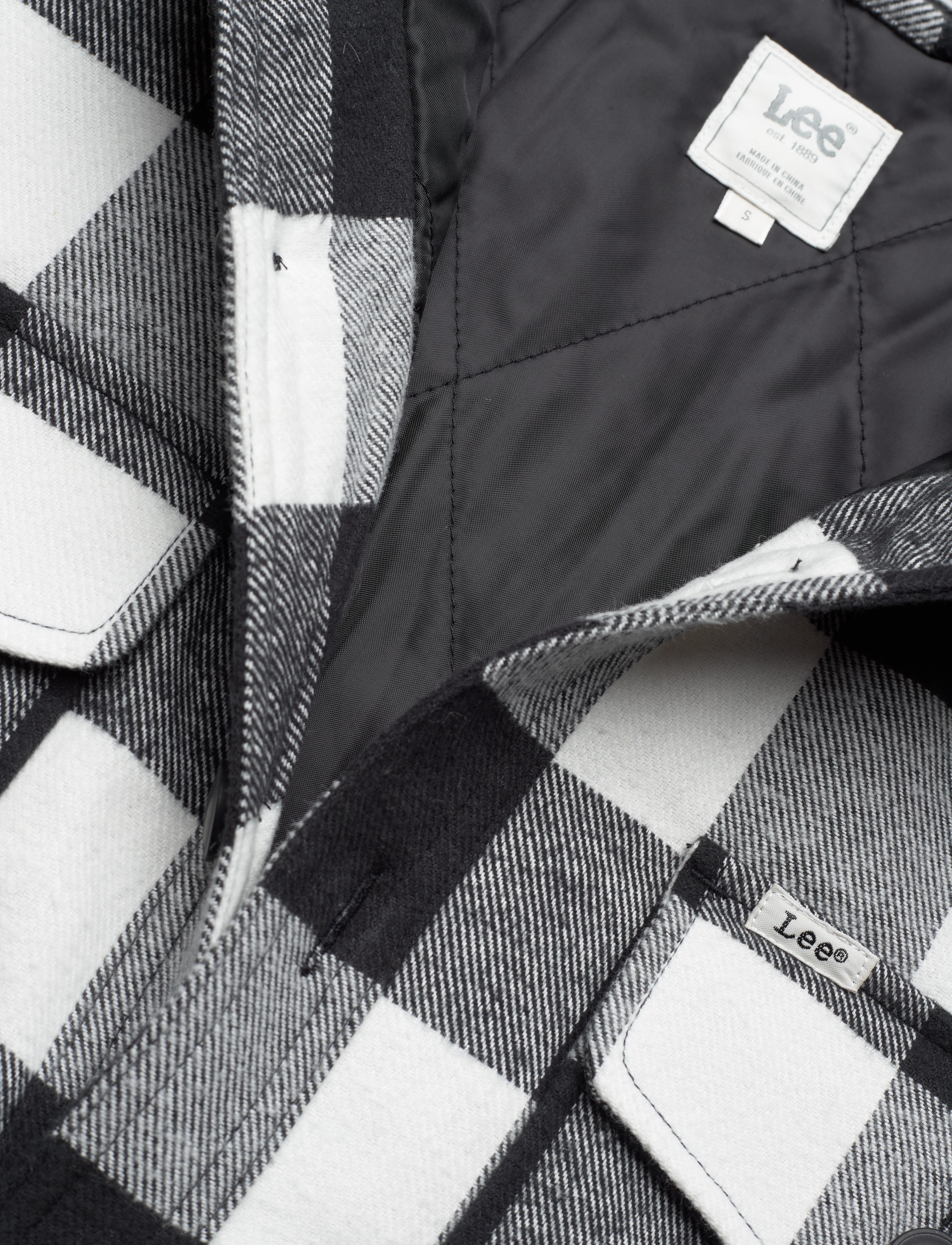 Lee Jeans - QUILTED OVERSHIRT - charcoal - 2