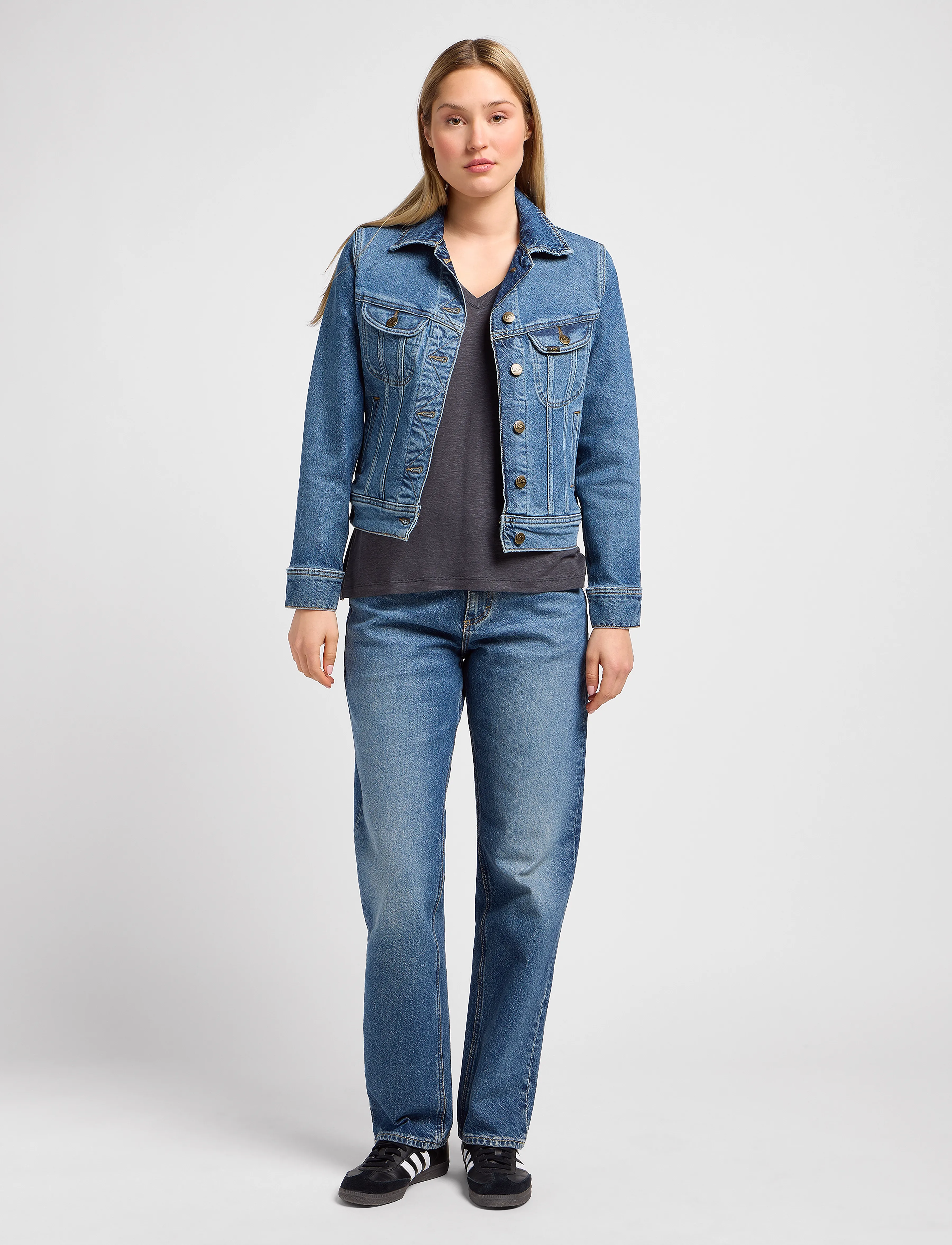 Lee Jeans - Rider Jacket - frühlingsjacken - classic indigo - 4