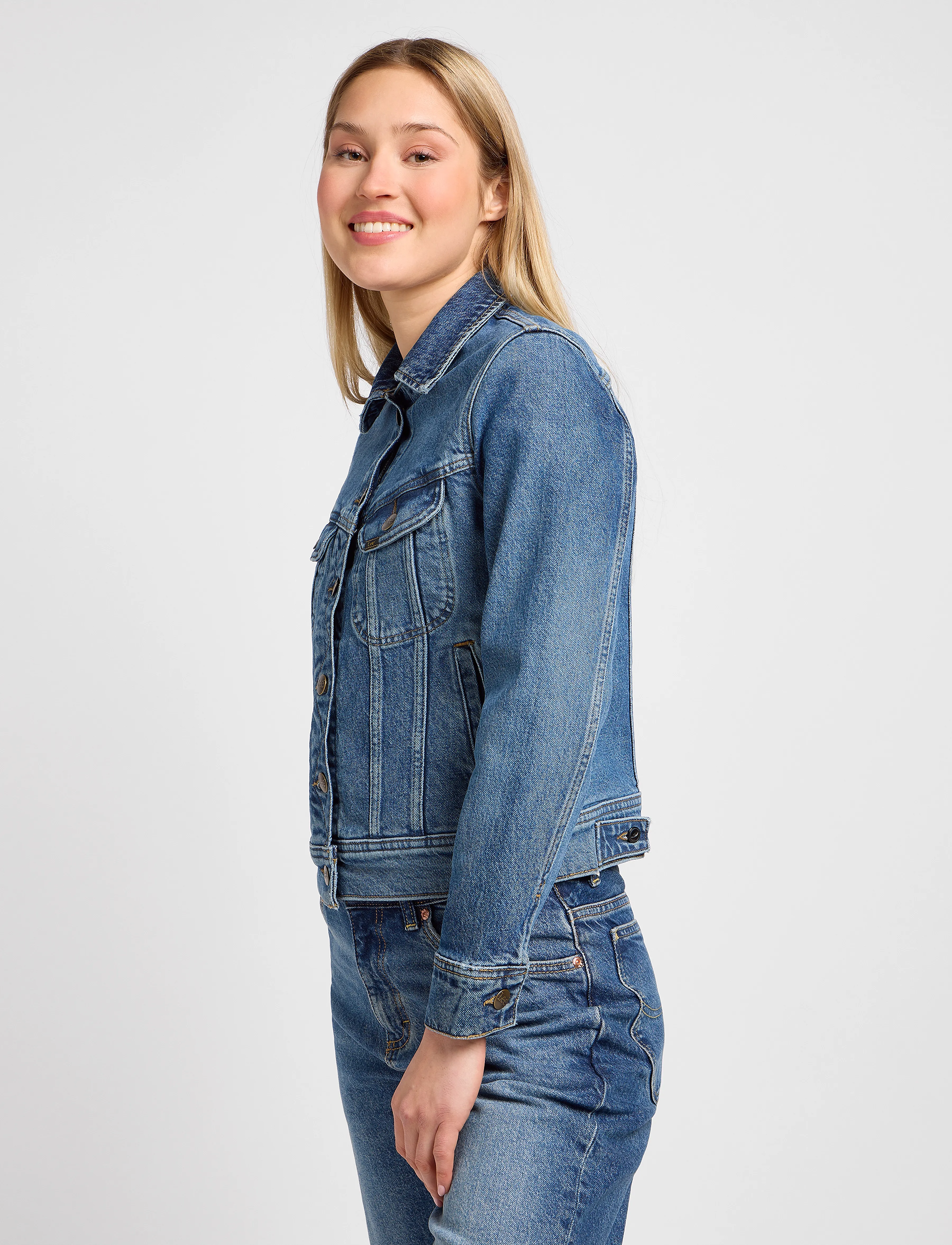 Lee Jeans - Rider Jacket - frühlingsjacken - classic indigo - 5