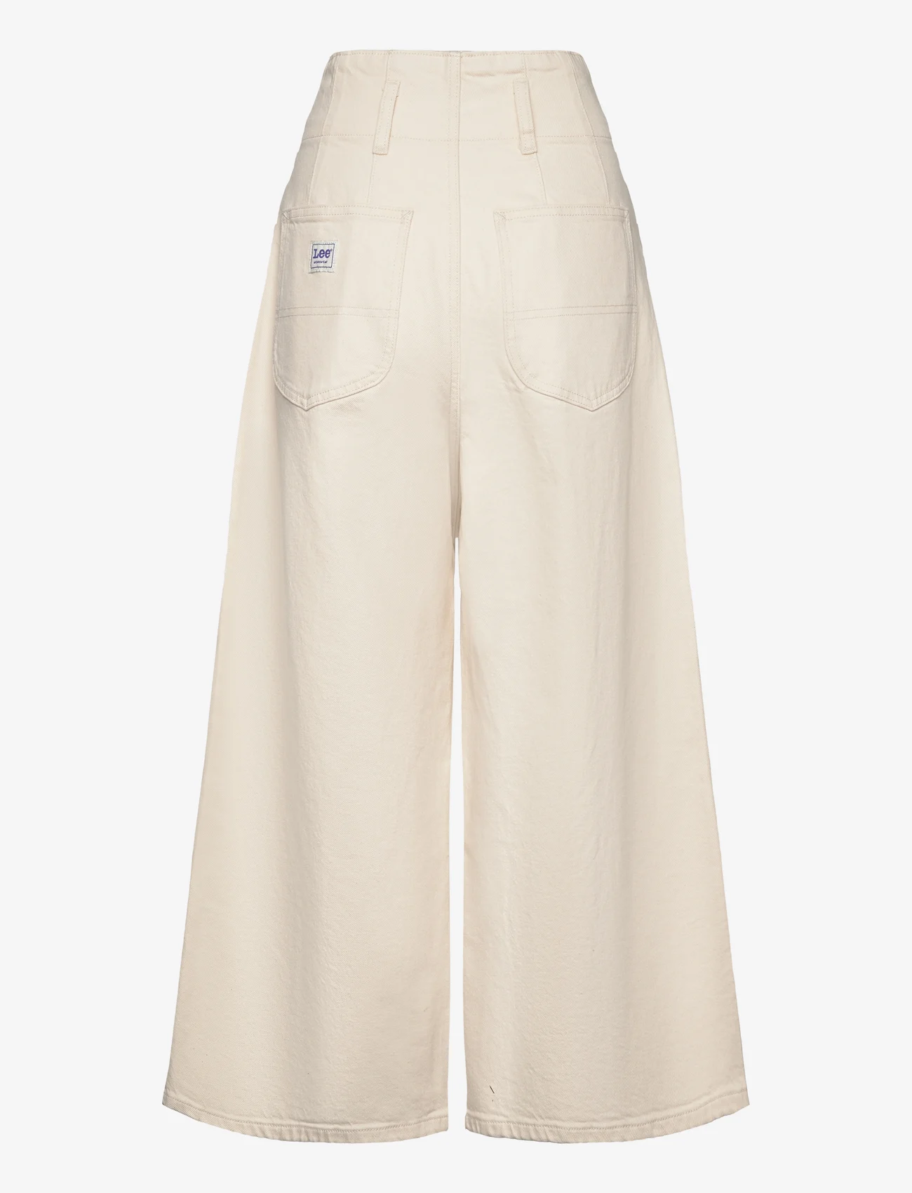 Lee Jeans - PLEATED STRAIGHT LEG - džinsa bikses ar platām starām - ecru - 1