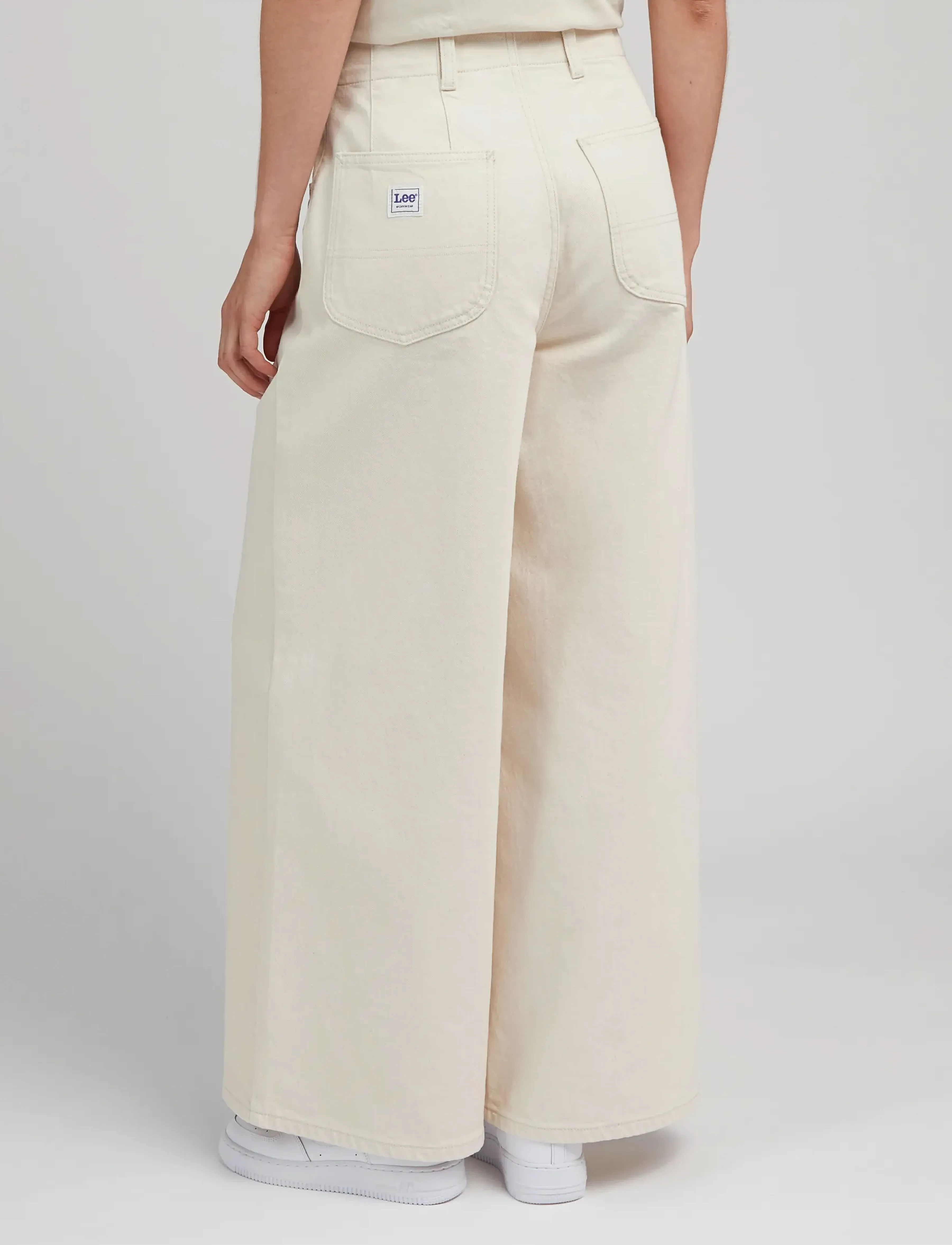 Lee Jeans - PLEATED STRAIGHT LEG - ecru - 3