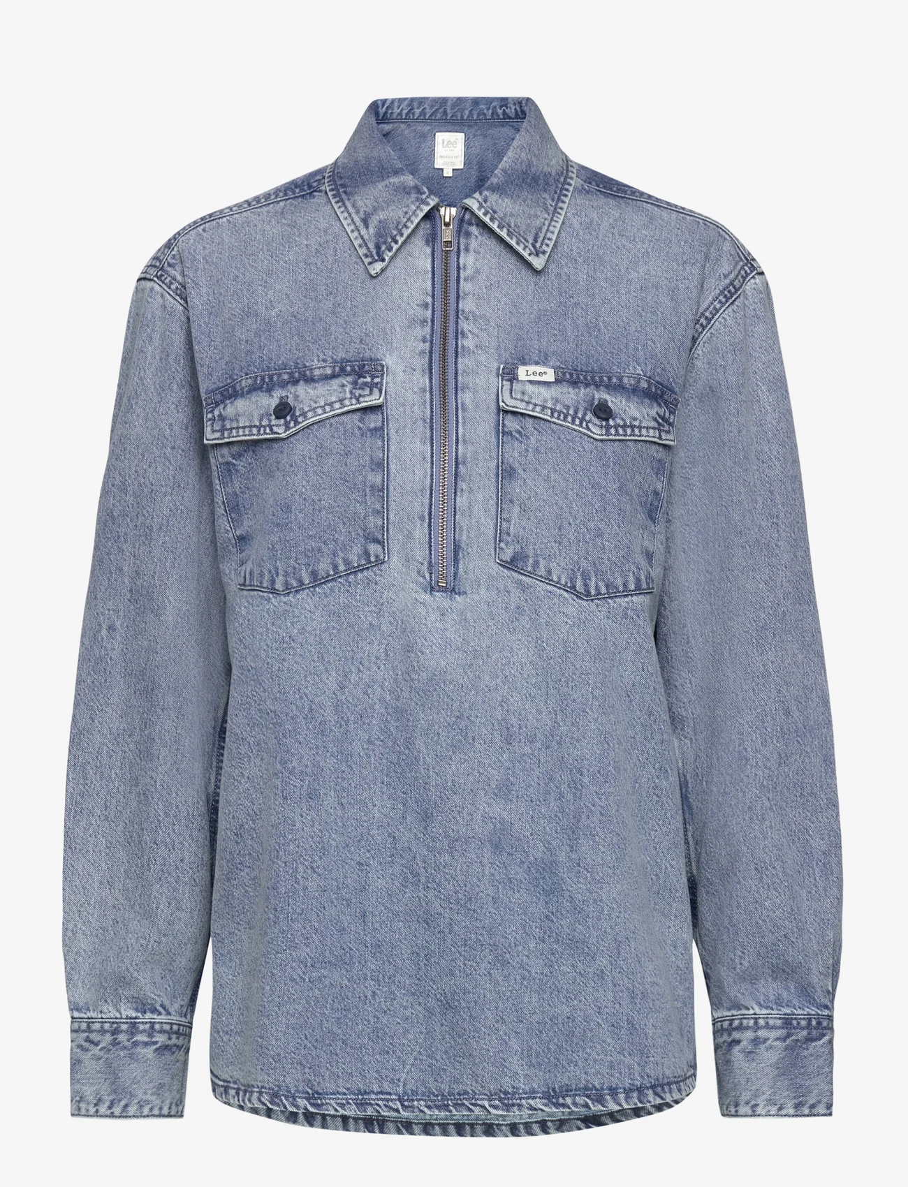 Lee Jeans - ZIP POPOVER SHIRT - denim shirts - universal blues - 0