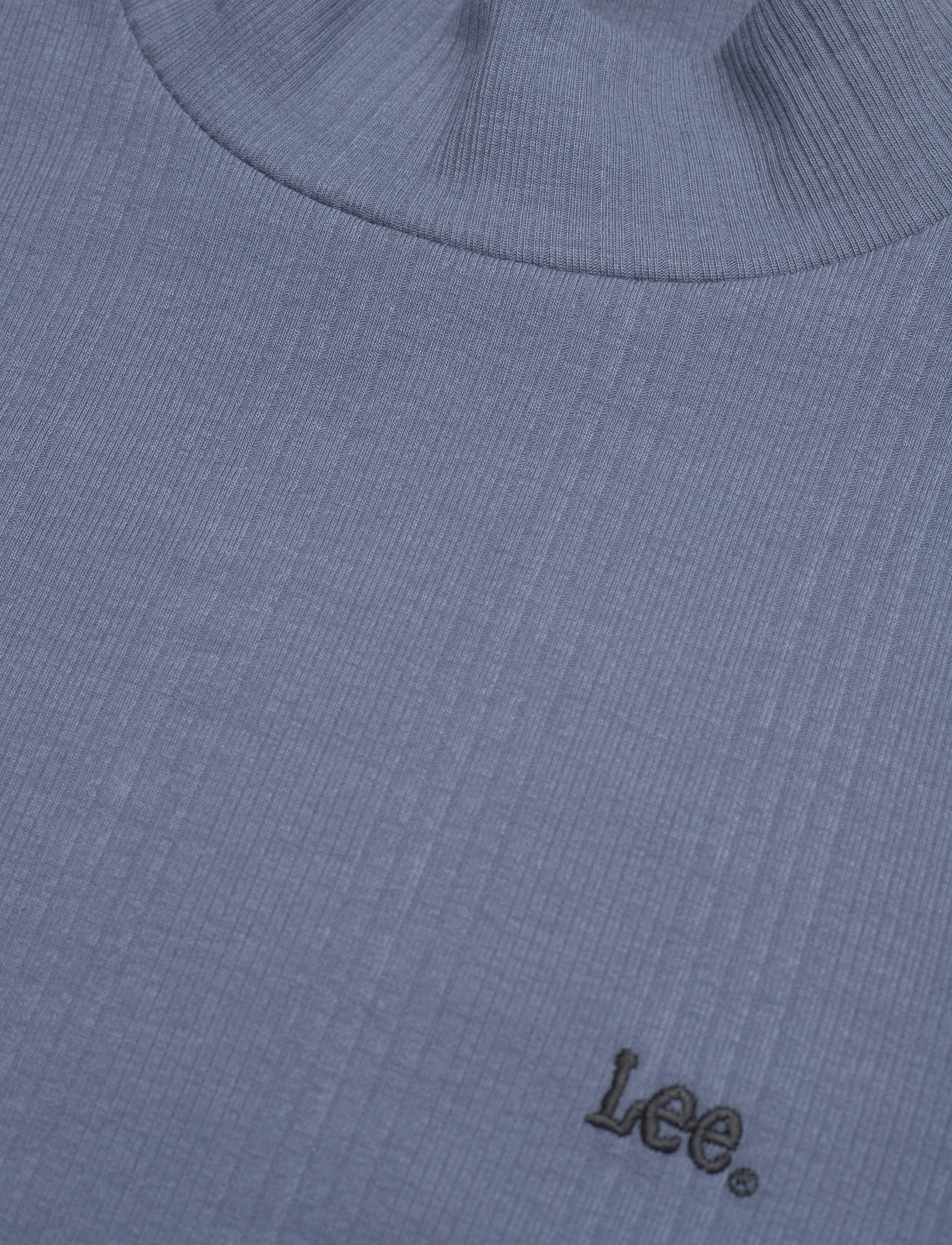 Lee Jeans - RIBBED LS HIGH NECK - deep waters - 2
