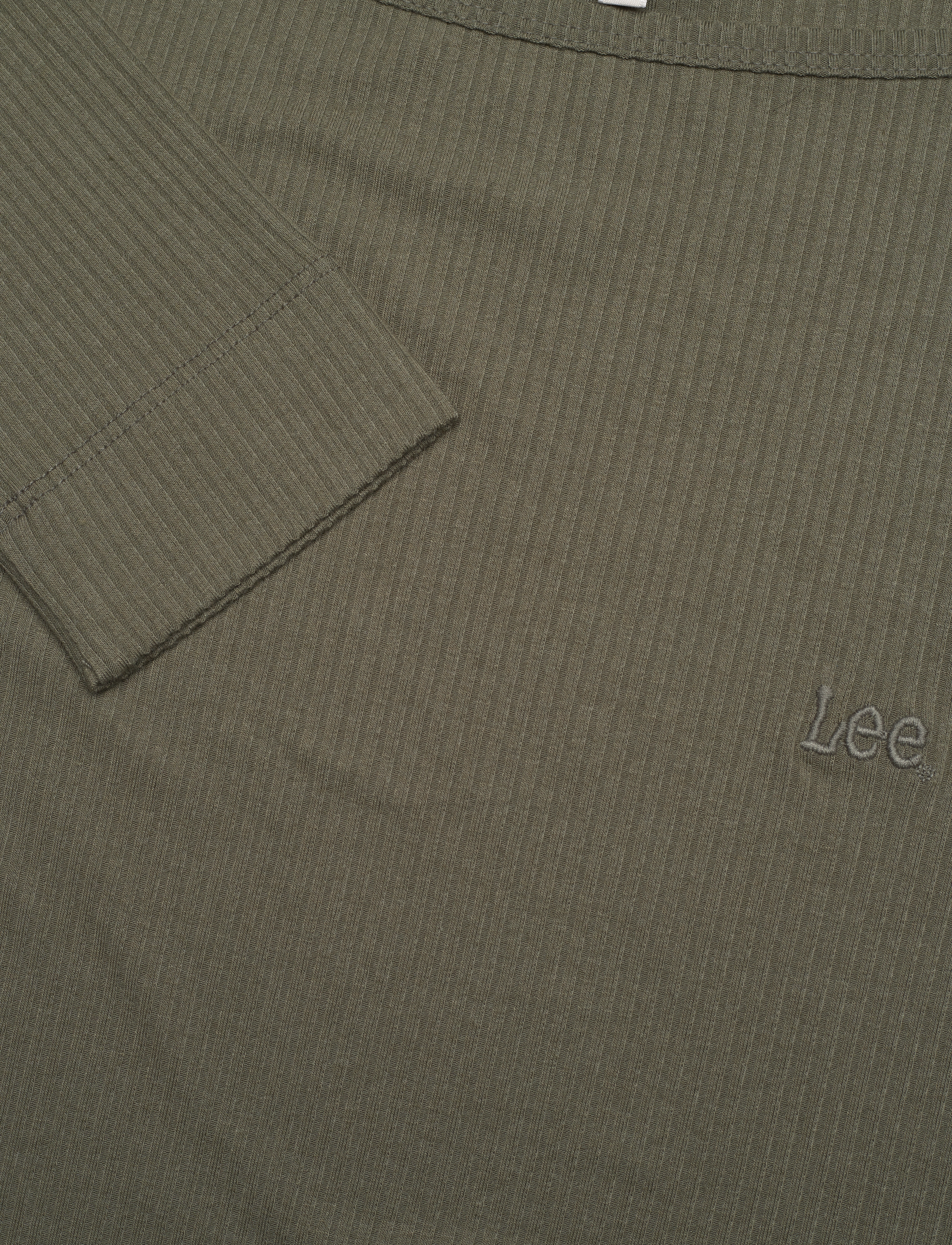 Lee Jeans - LS BOAT NECK TEE - olive grove - 2