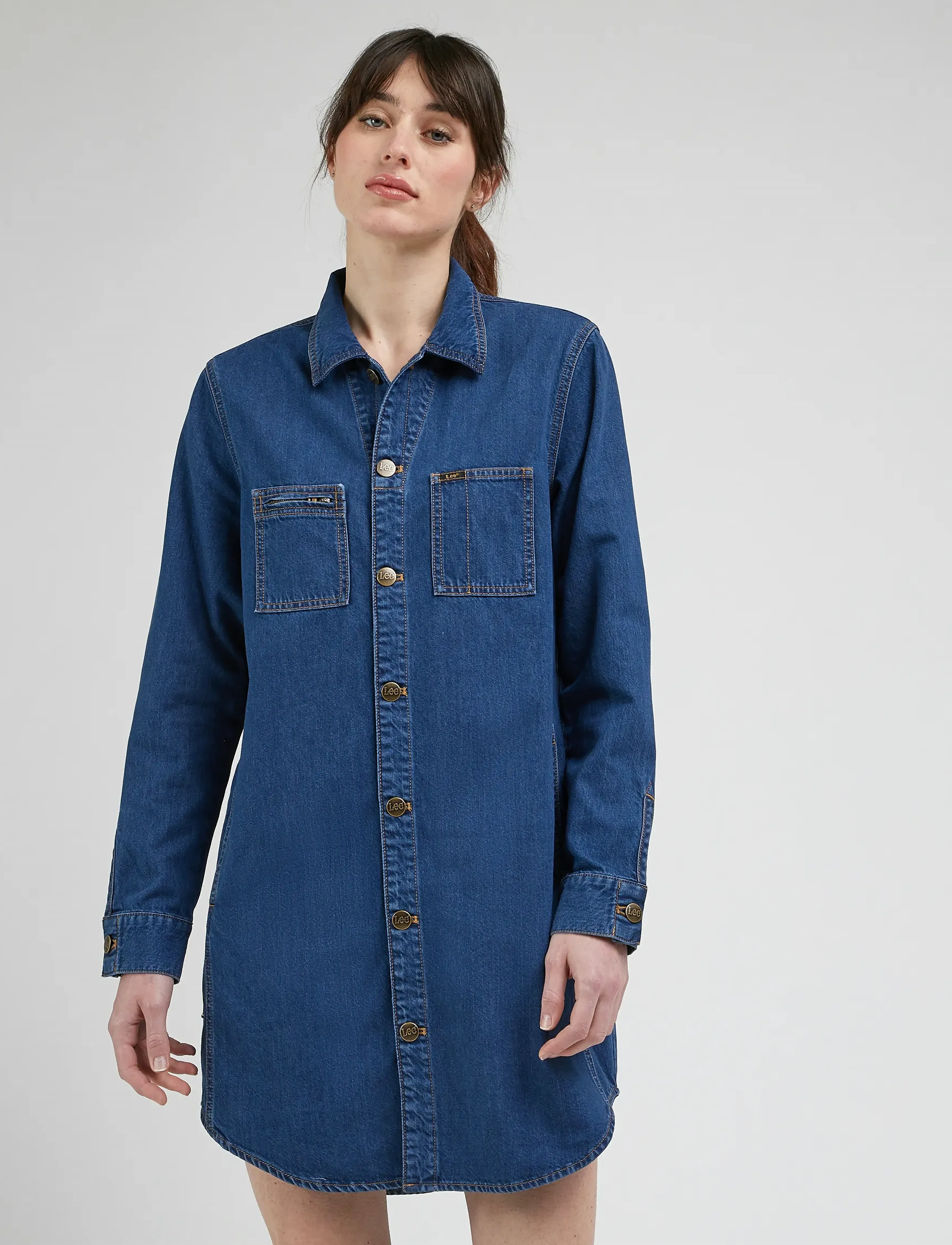 Lee Jeans - UNIONALL SHIRT DRESS - into the moon - 0