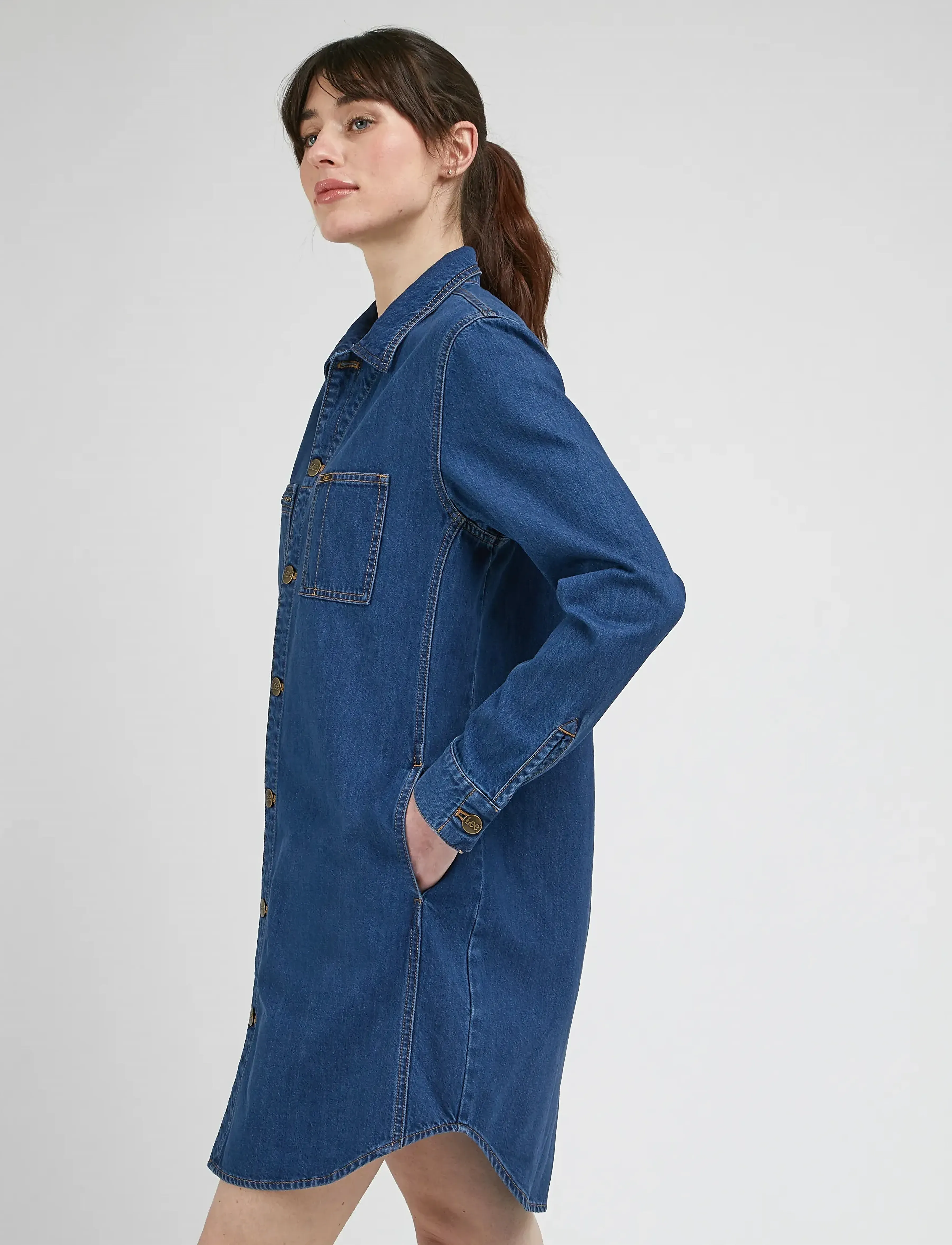 Lee Jeans - UNIONALL SHIRT DRESS - into the moon - 5