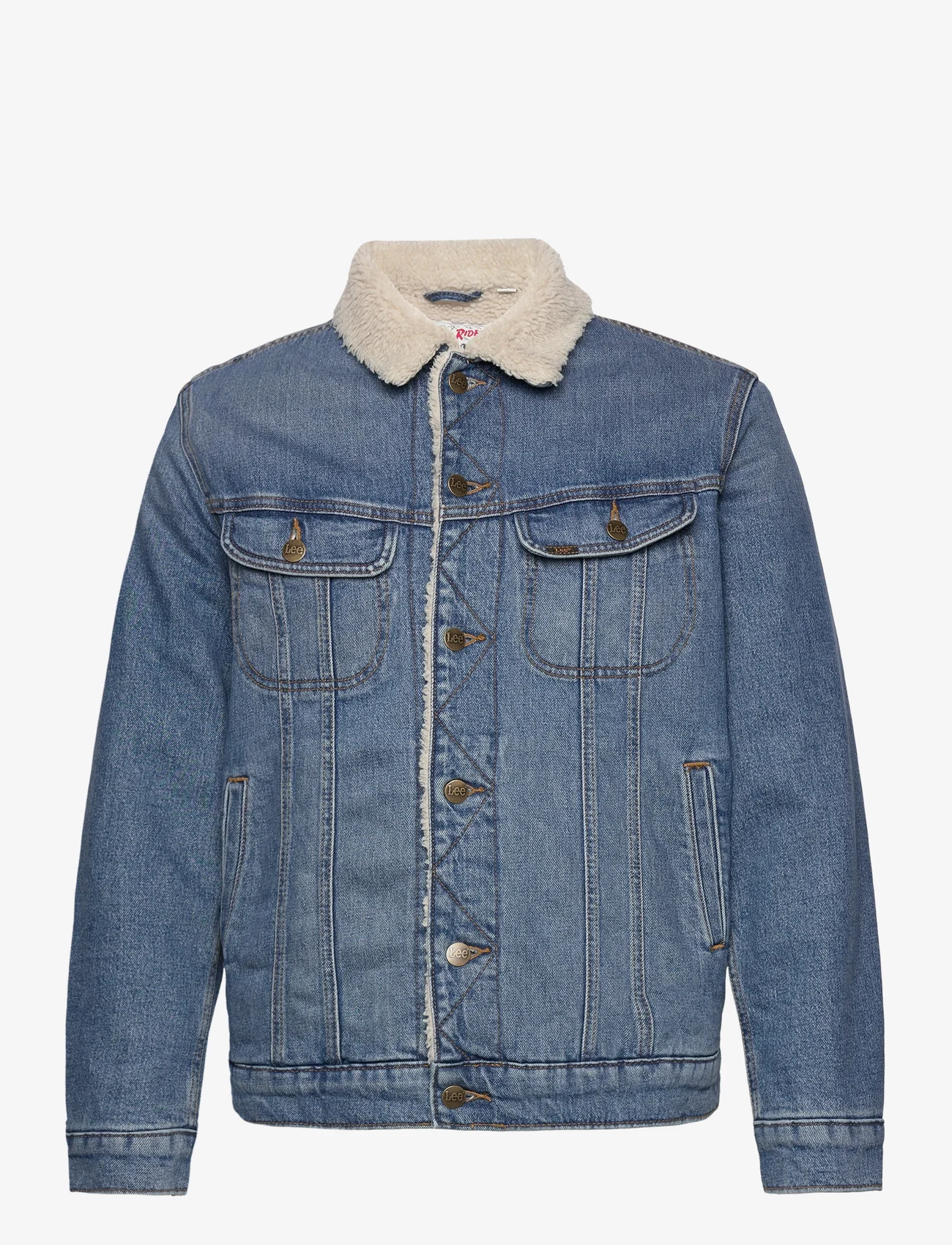 Lee Jeans - SHERPA JACKET - pavasara jakas - true blue - 0