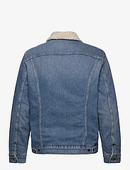 Lee Jeans - SHERPA JACKET - spijkerjasjes met voering - true blue - 1