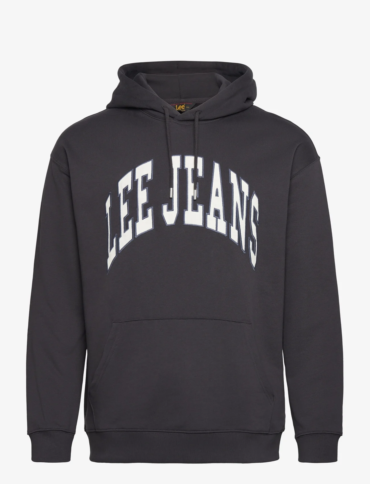 Lee Jeans - VARSITY HOODIE - hoodies - washed black - 0