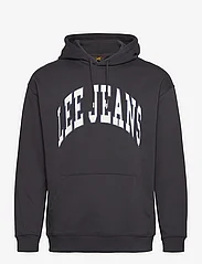 Lee Jeans - VARSITY HOODIE - kapuzenpullover - washed black - 0
