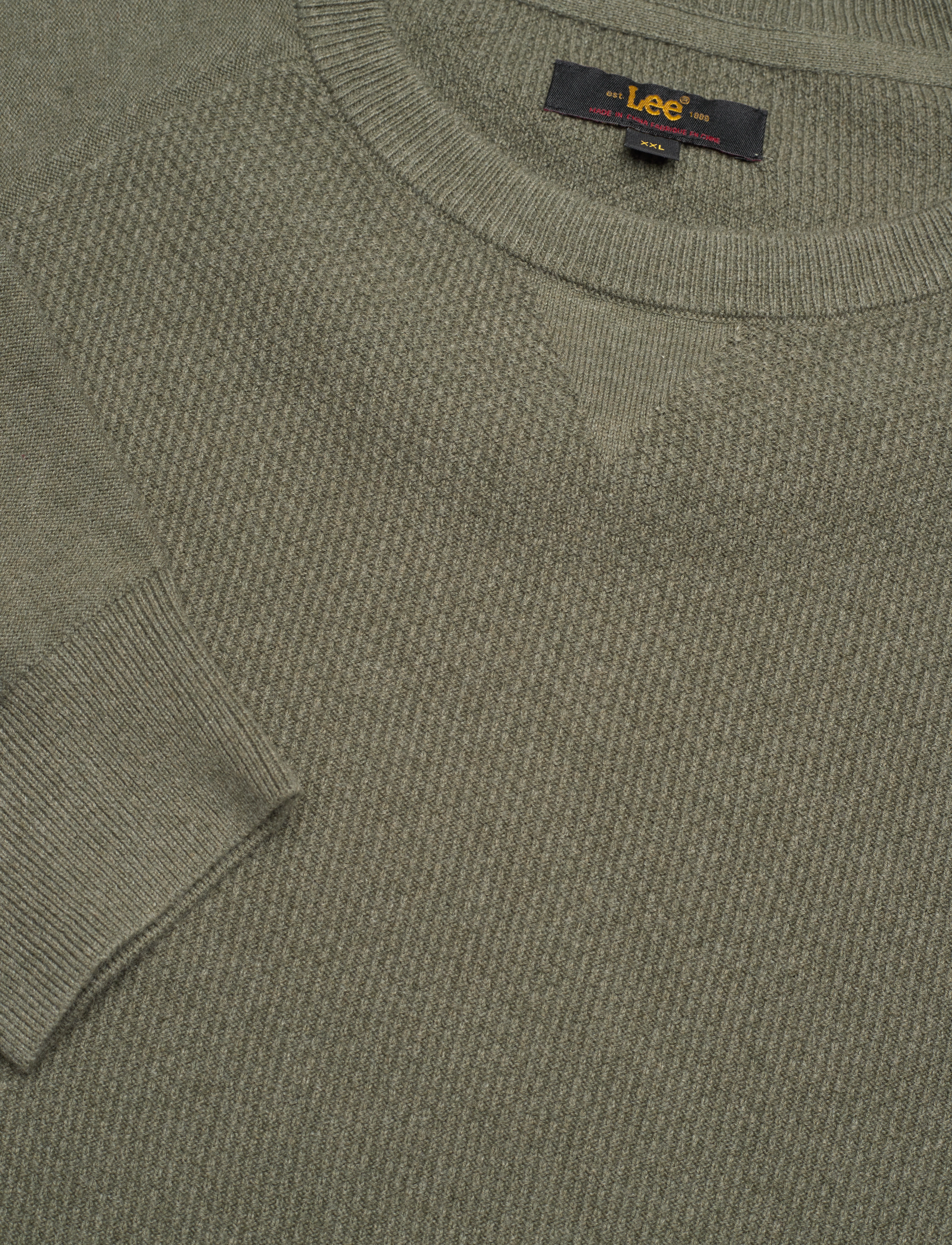 Lee Jeans - RAGLAN CREW KNIT - olive grove - 2