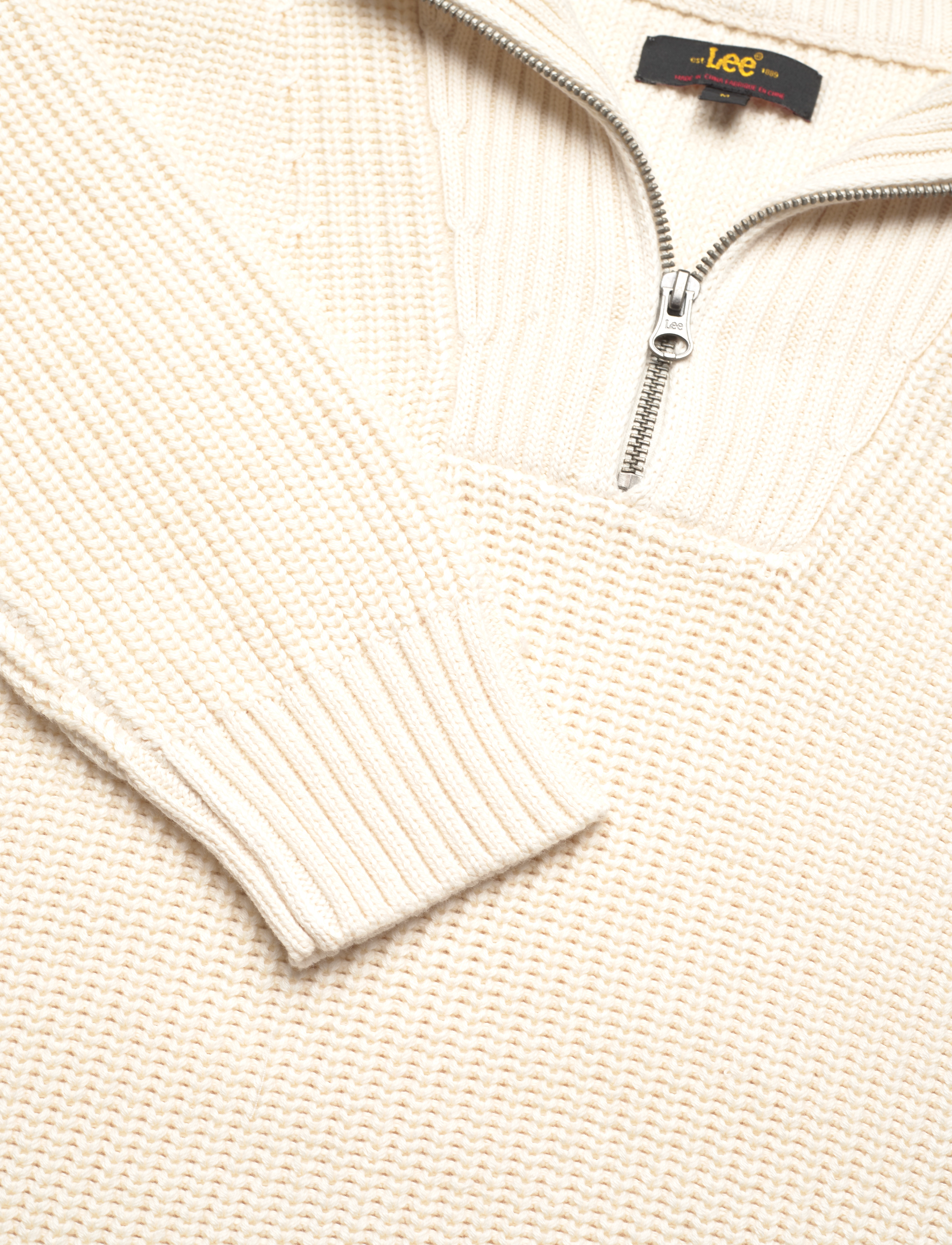 Lee Jeans - HALF ZIP KNIT - ecru - 2