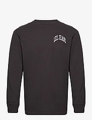 Lee Jeans - LS VARSITY TEE - long-sleeved t-shirts - washed black - 0