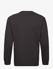 Lee Jeans - LS VARSITY TEE - långärmade t-shirts - washed black - 1
