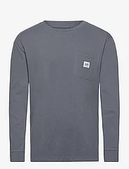 Lee Jeans - LS WW POCKET TEE - podstawowe koszulki - taint grey - 0