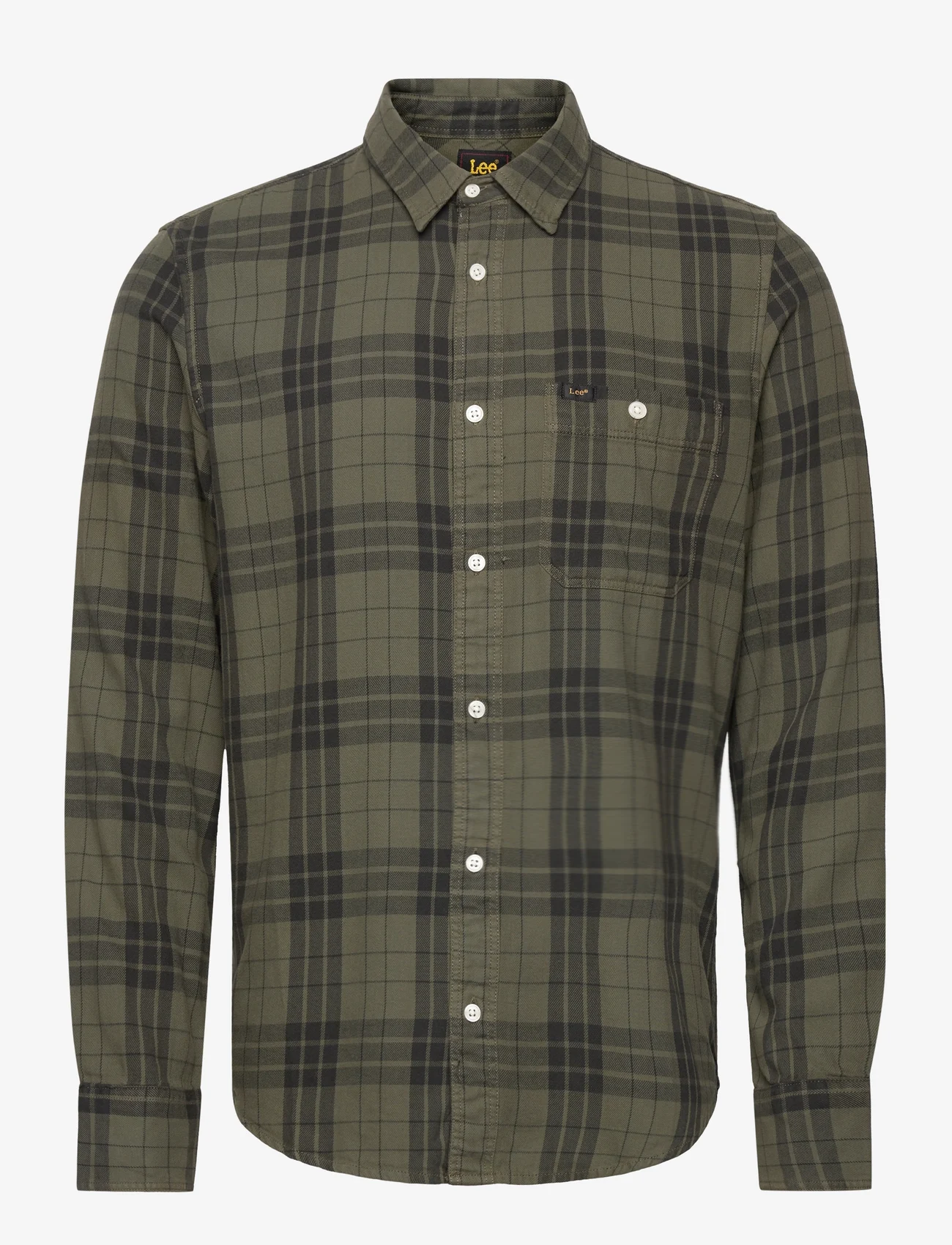 Lee Jeans - LEESURE SHIRT - rutiga skjortor - olive grove - 0
