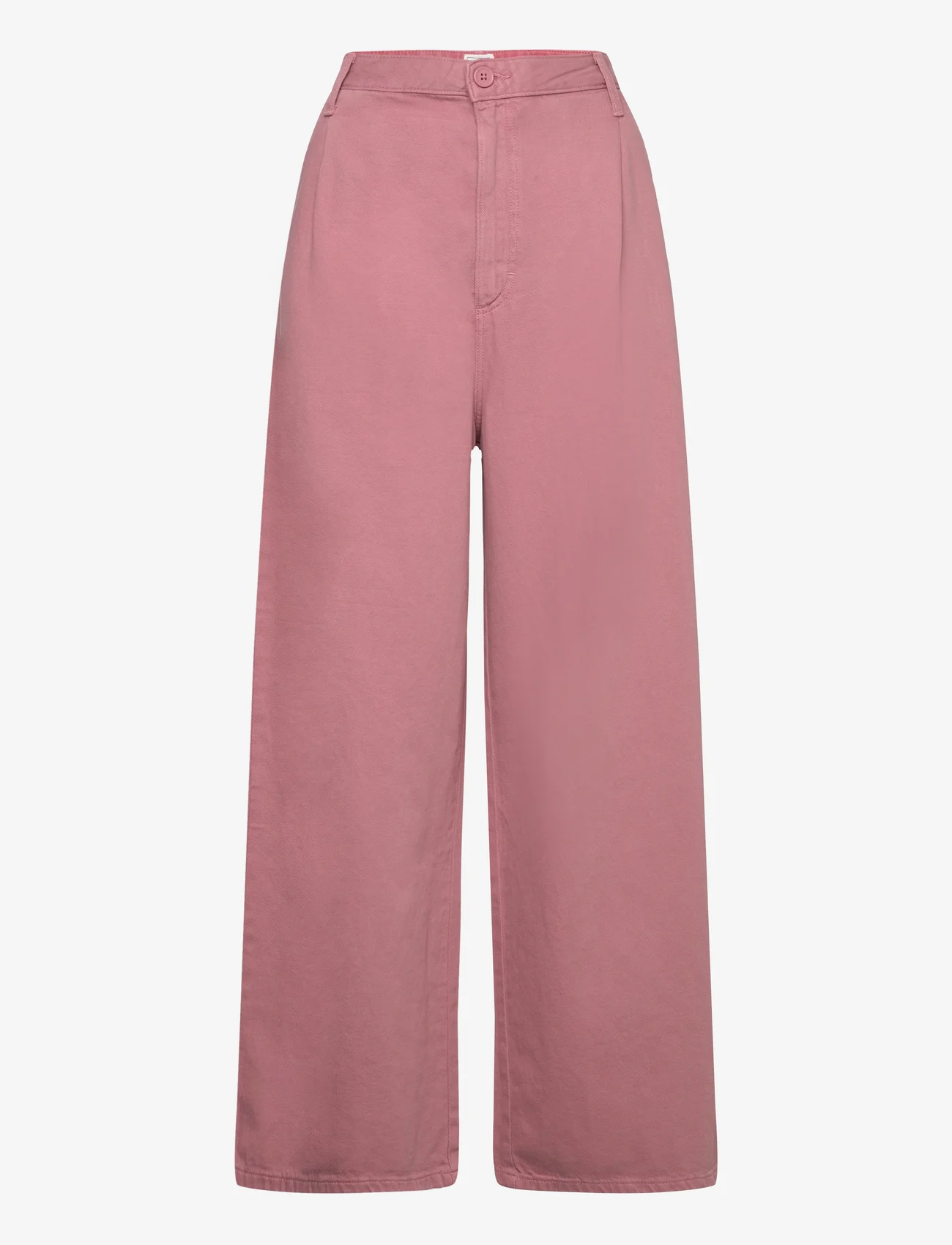 Lee Jeans - RELAXED CHINO - wide leg jeans - dark mauve - 0