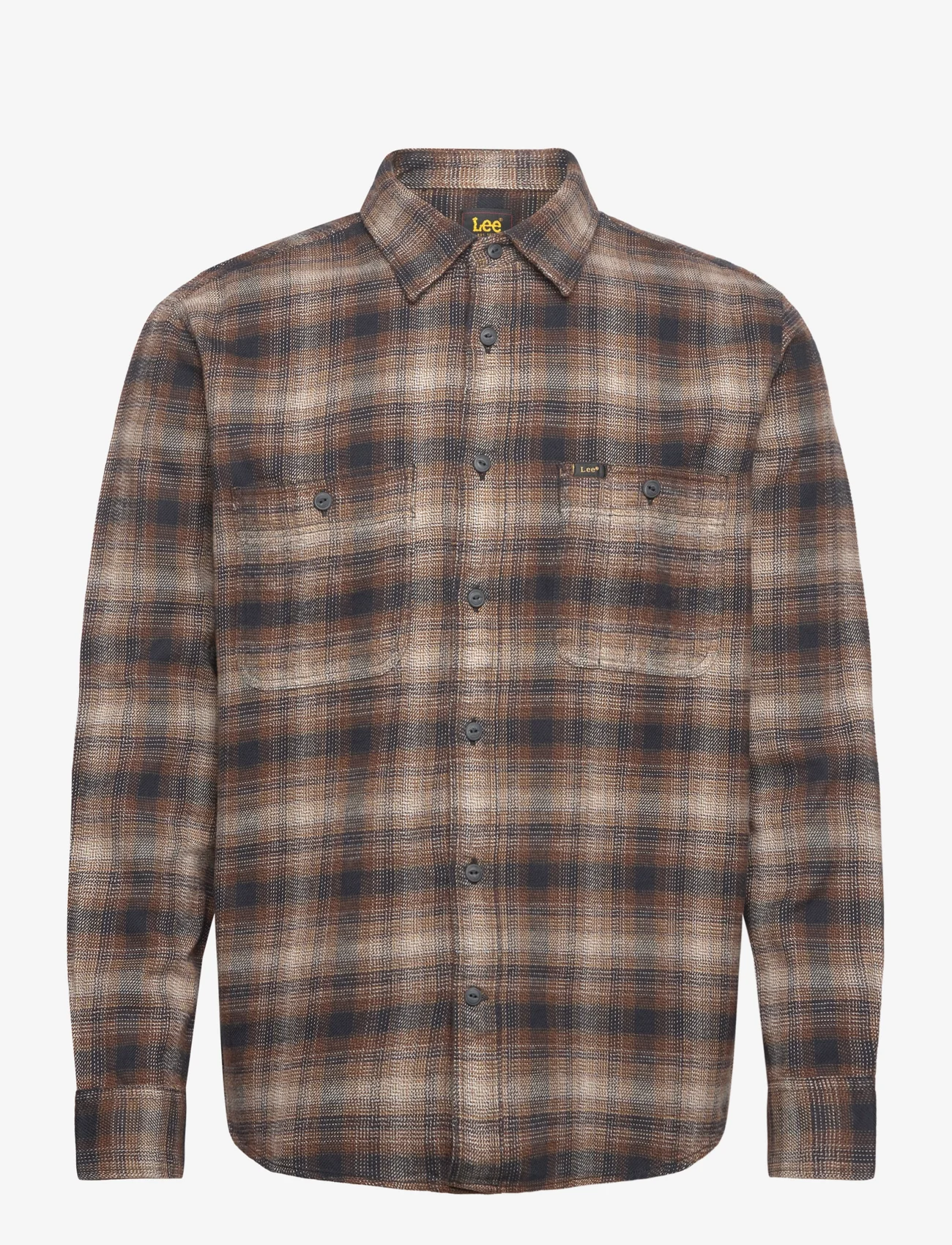 Lee Jeans - WORKER SHIRT 2.0 - koszule w kratkę - truffle - 0