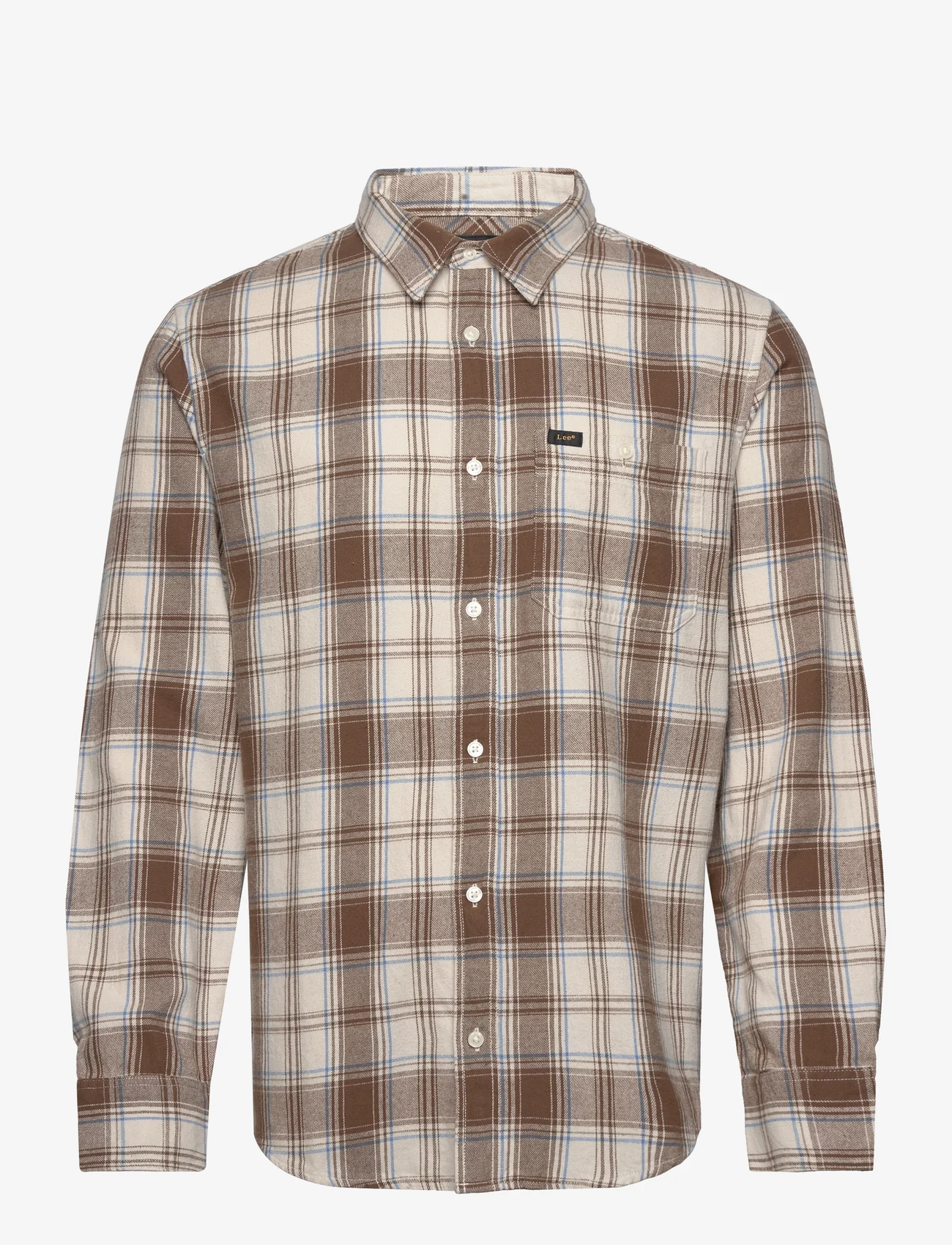 Lee Jeans - LEESURE SHIRT - geruite overhemden - ecru - 0