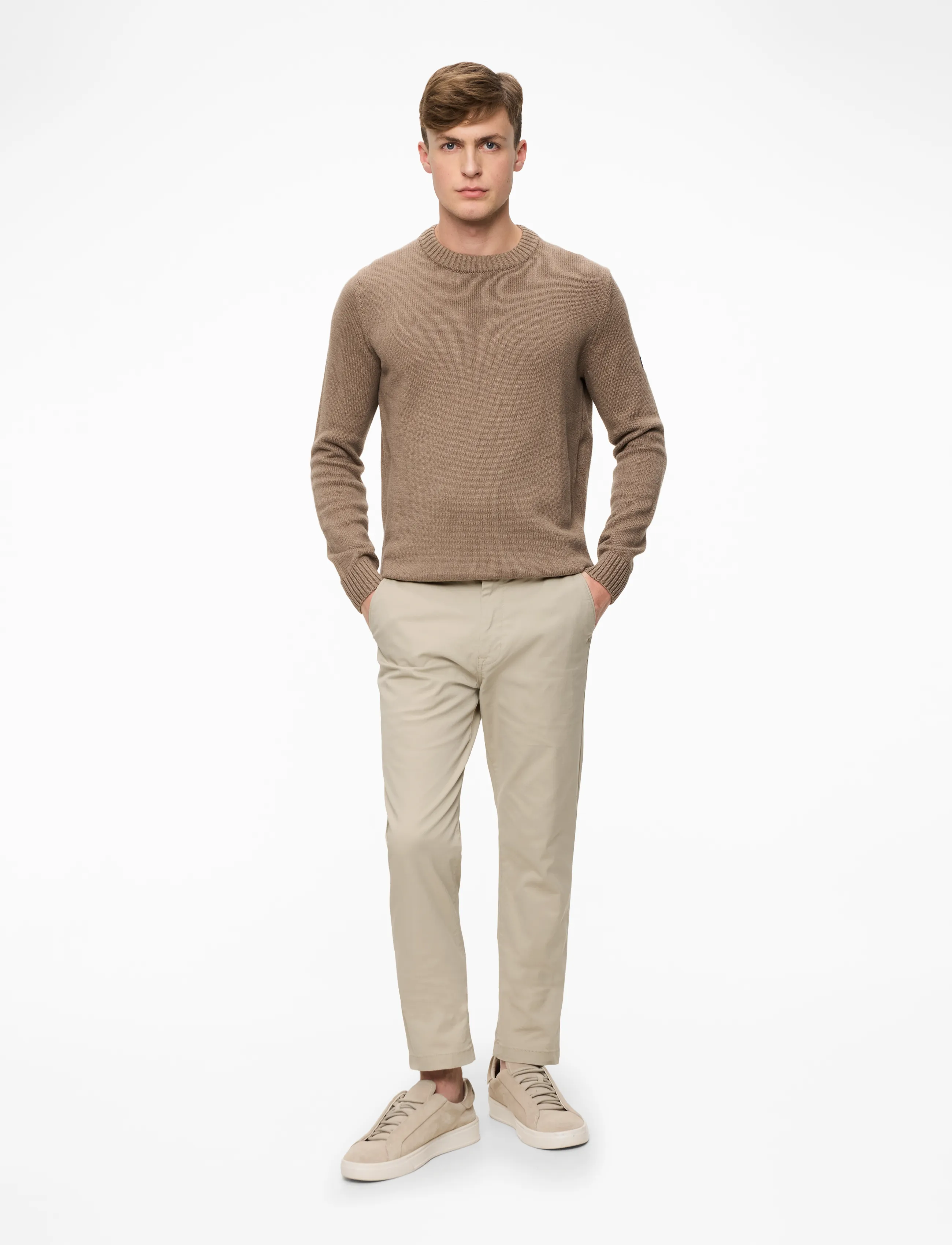 Lee Jeans - SLIM CHINO - chino püksid - stone - 2