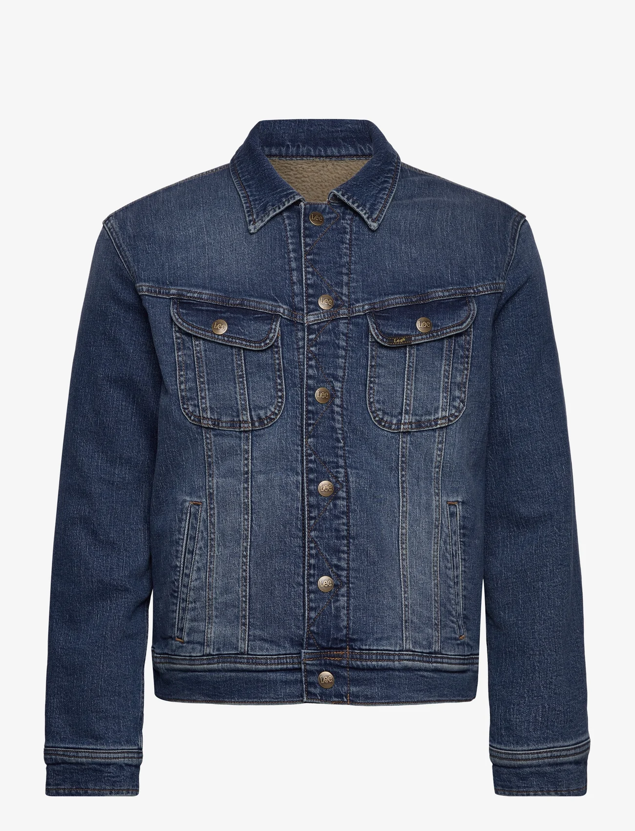 Lee Jeans - REVERSABLE RIDER JACKET - spring jackets - mid dark - 0