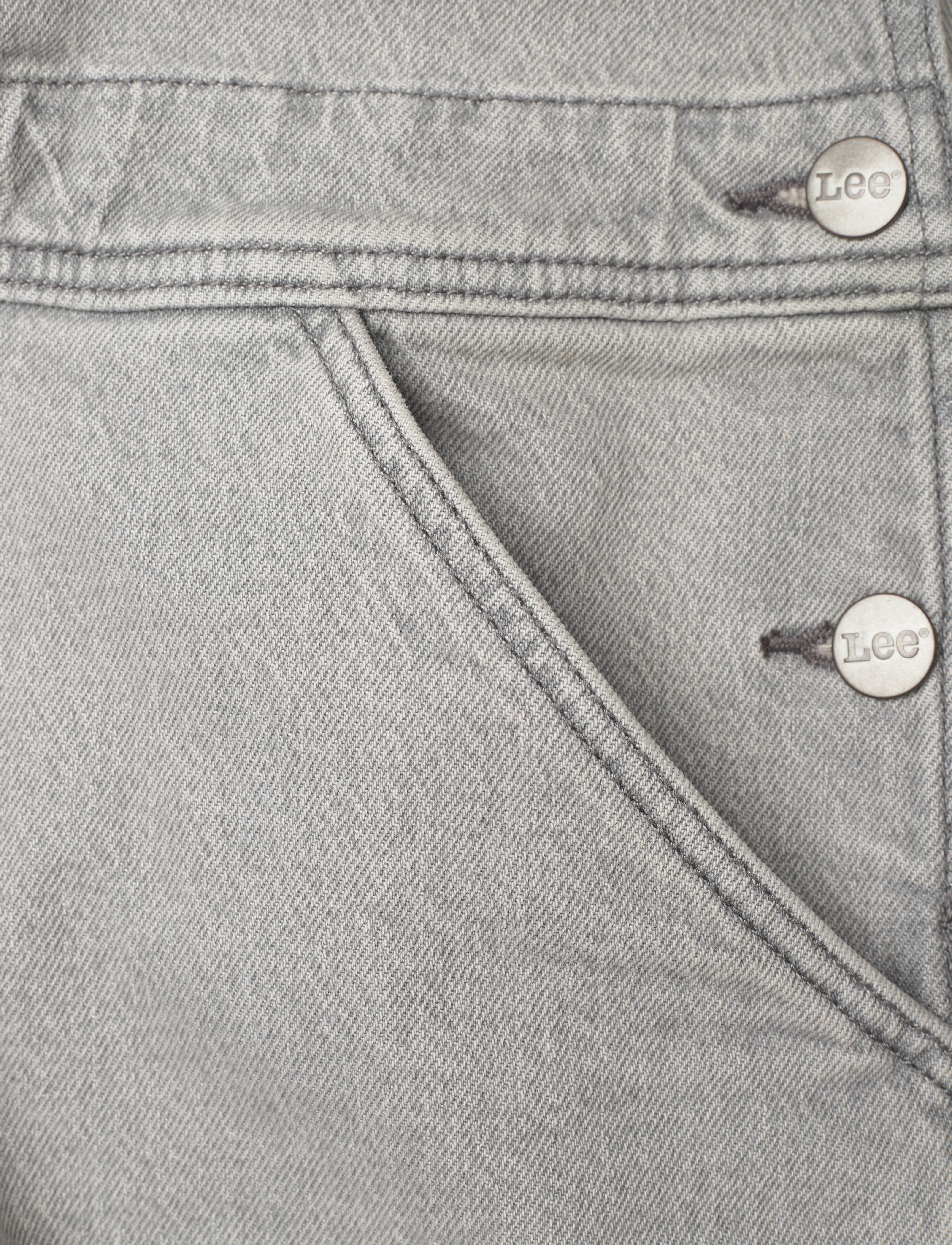 Lee Jeans - PANELED BIB - washed grey - 3