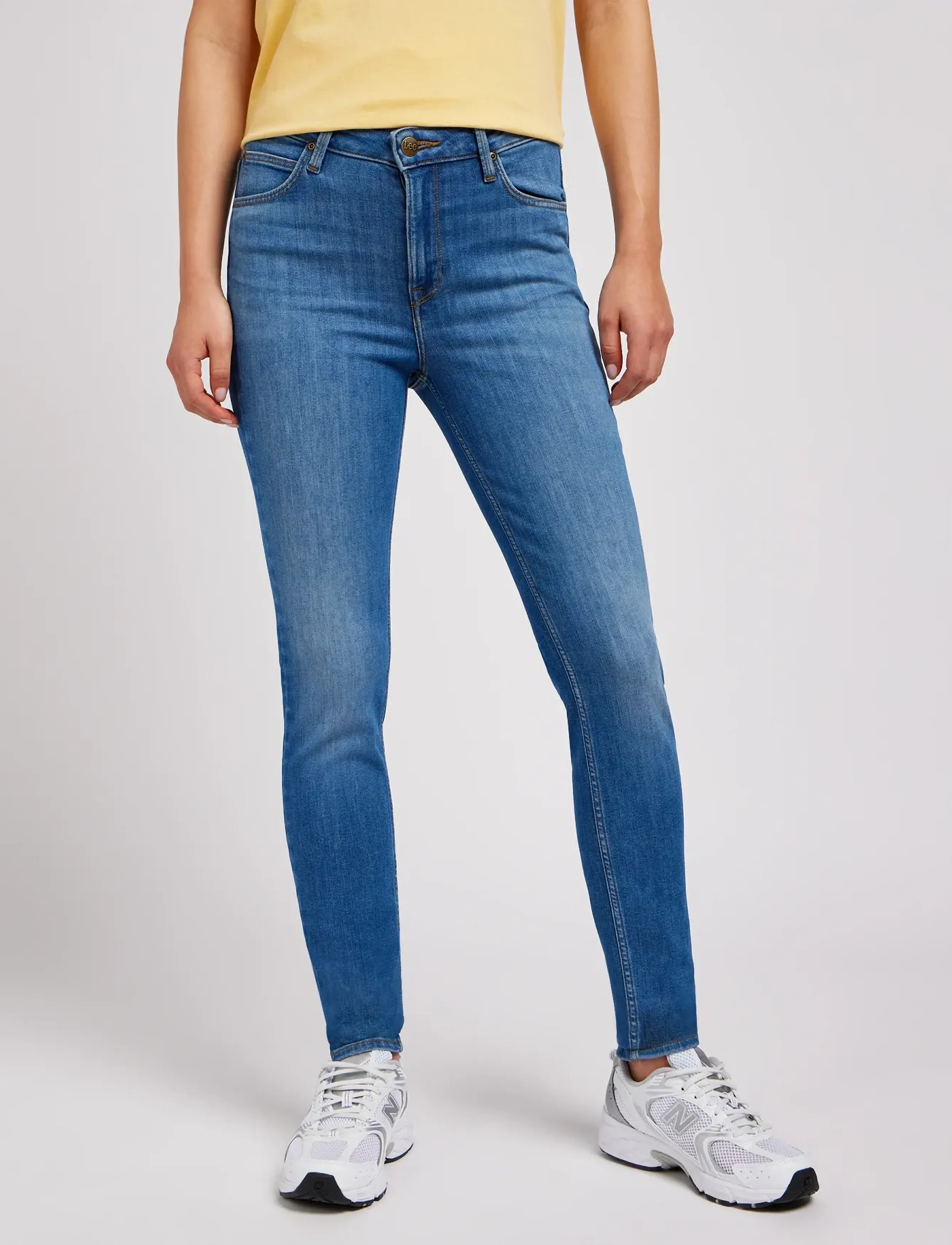 Lee Jeans Scarlett High, Kvinder, Højtaljede Skinny Jeans, Blå, Str: 25 x 33