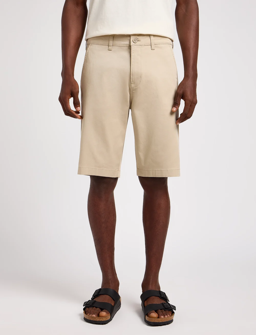 Lee Jeans - Regular Chino Short - chinos shorts - stone - 0
