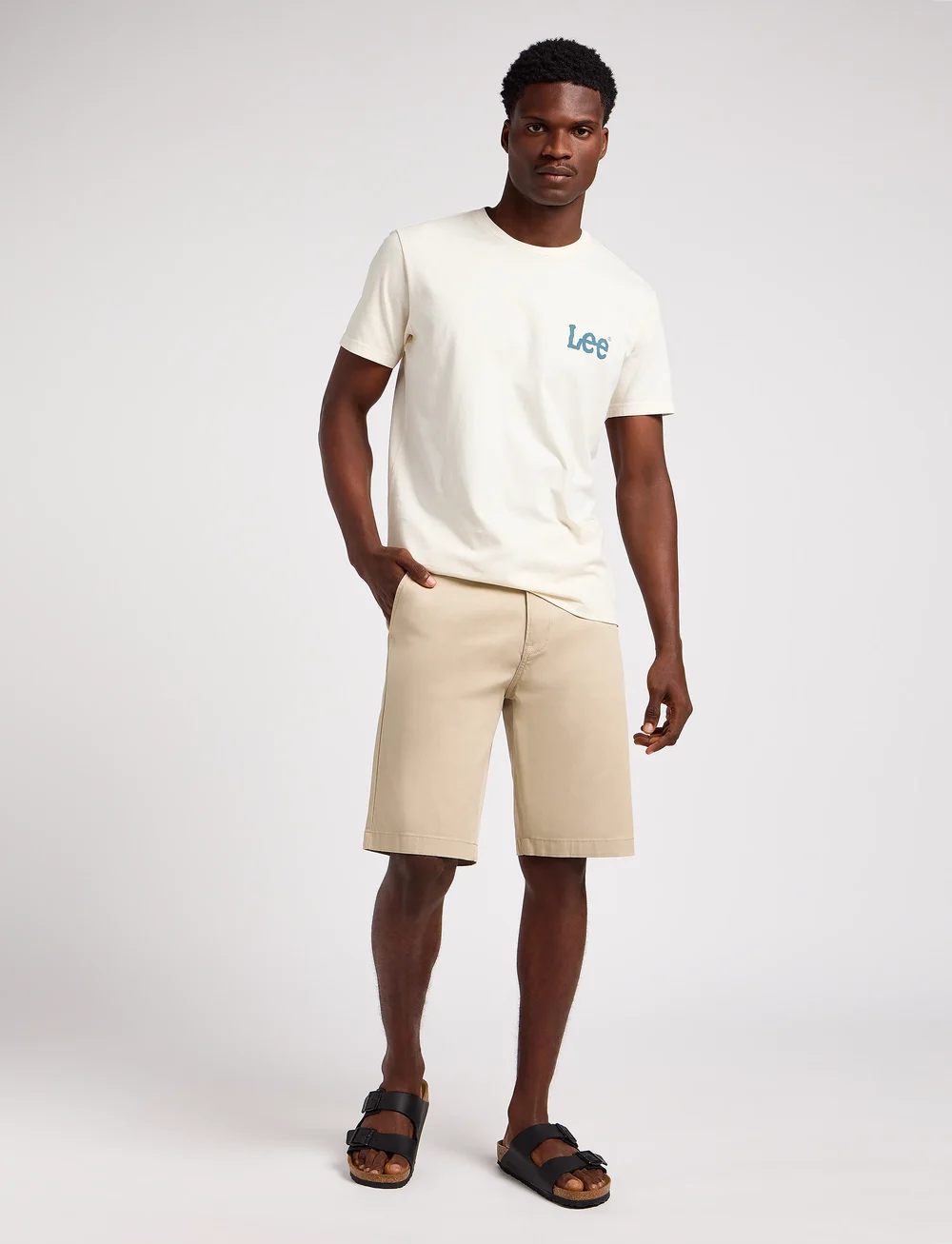 Lee Jeans - Regular Chino Short - chinos shorts - stone - 4