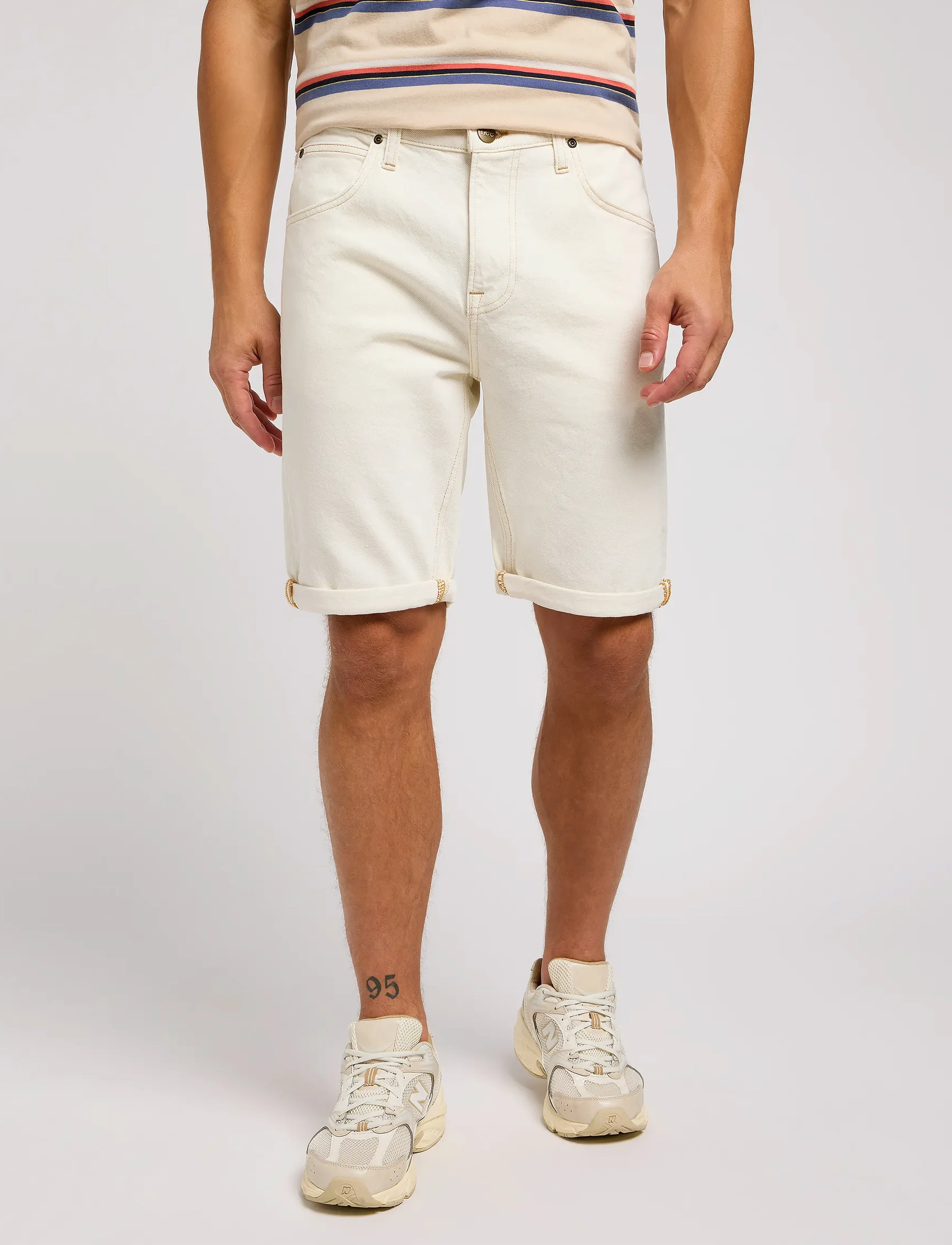 Lee Jeans 5 Pocket Short - Lee Jeans - CLEAN WHITE / cream