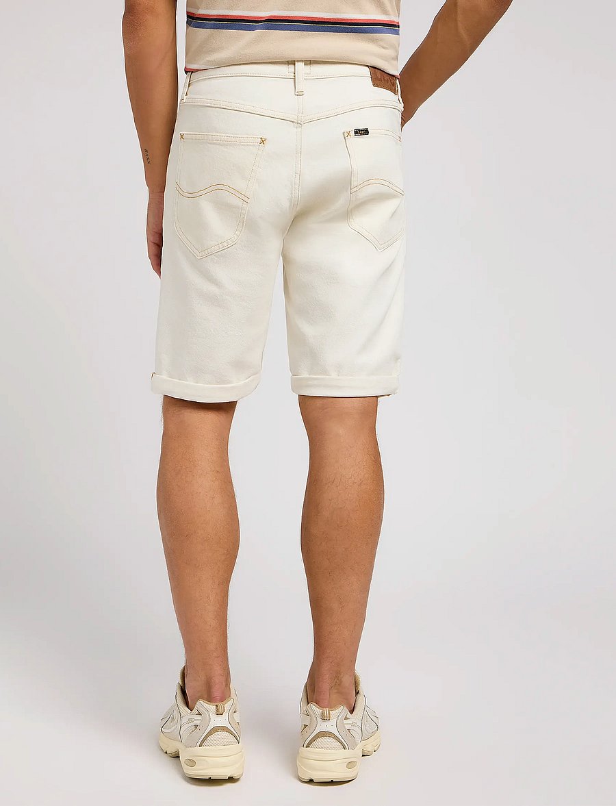 Lee Jeans - 5 Pocket Short - džinsiniai šortai - clean white - 3