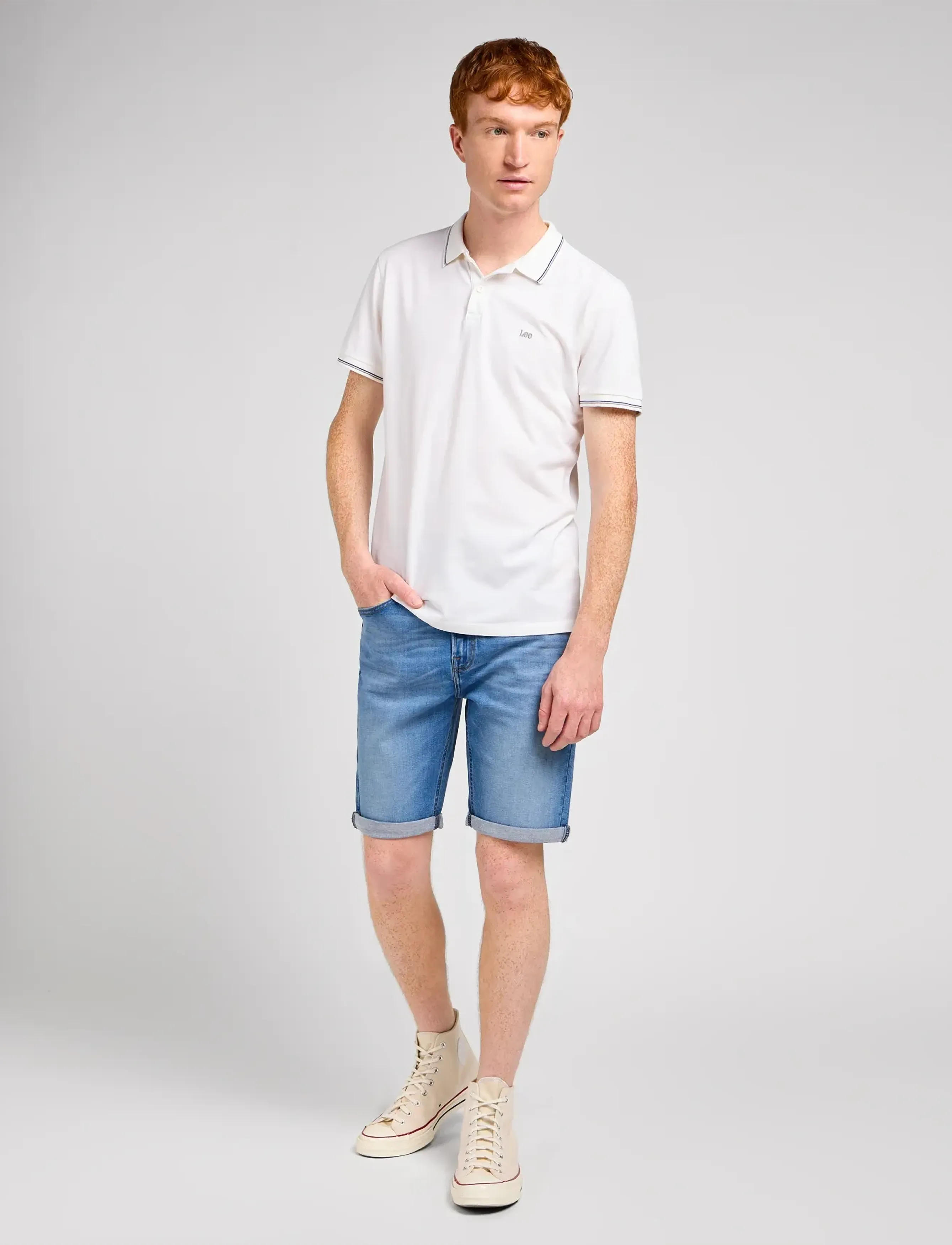 Lee Jeans - Pique Polo - kurzärmelig - bright white - 4