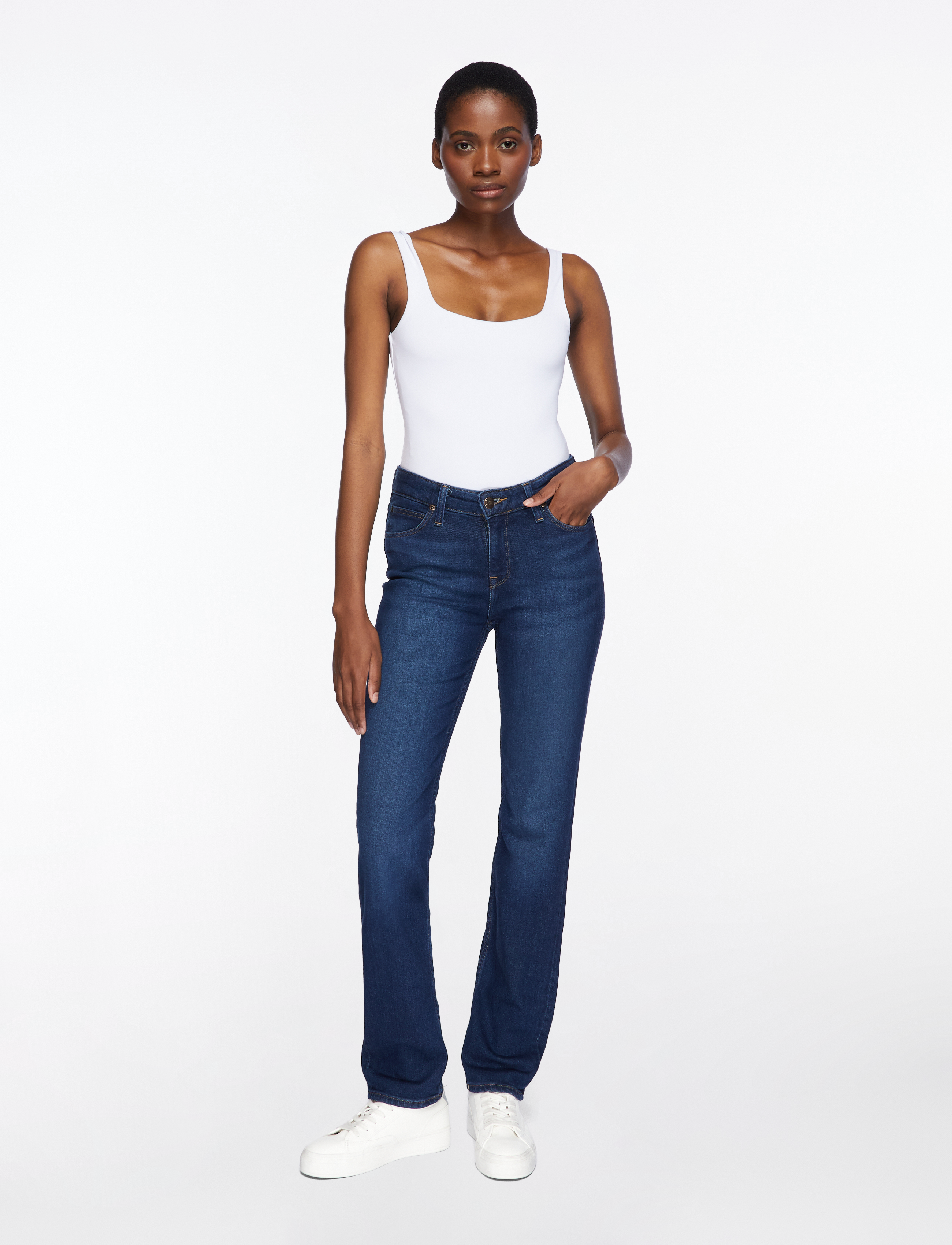 Lee Jeans - MARION STRAIGHT - schlaghosen - rain falls - 3