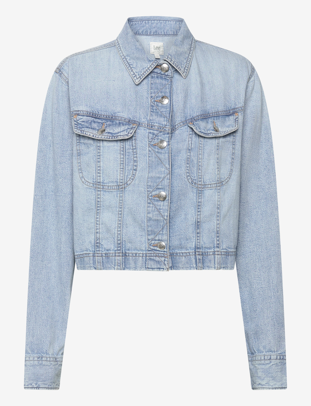 Lee Jeans - CROPPED RIDER SHIRT - jeansskjortor - modern blue - 1
