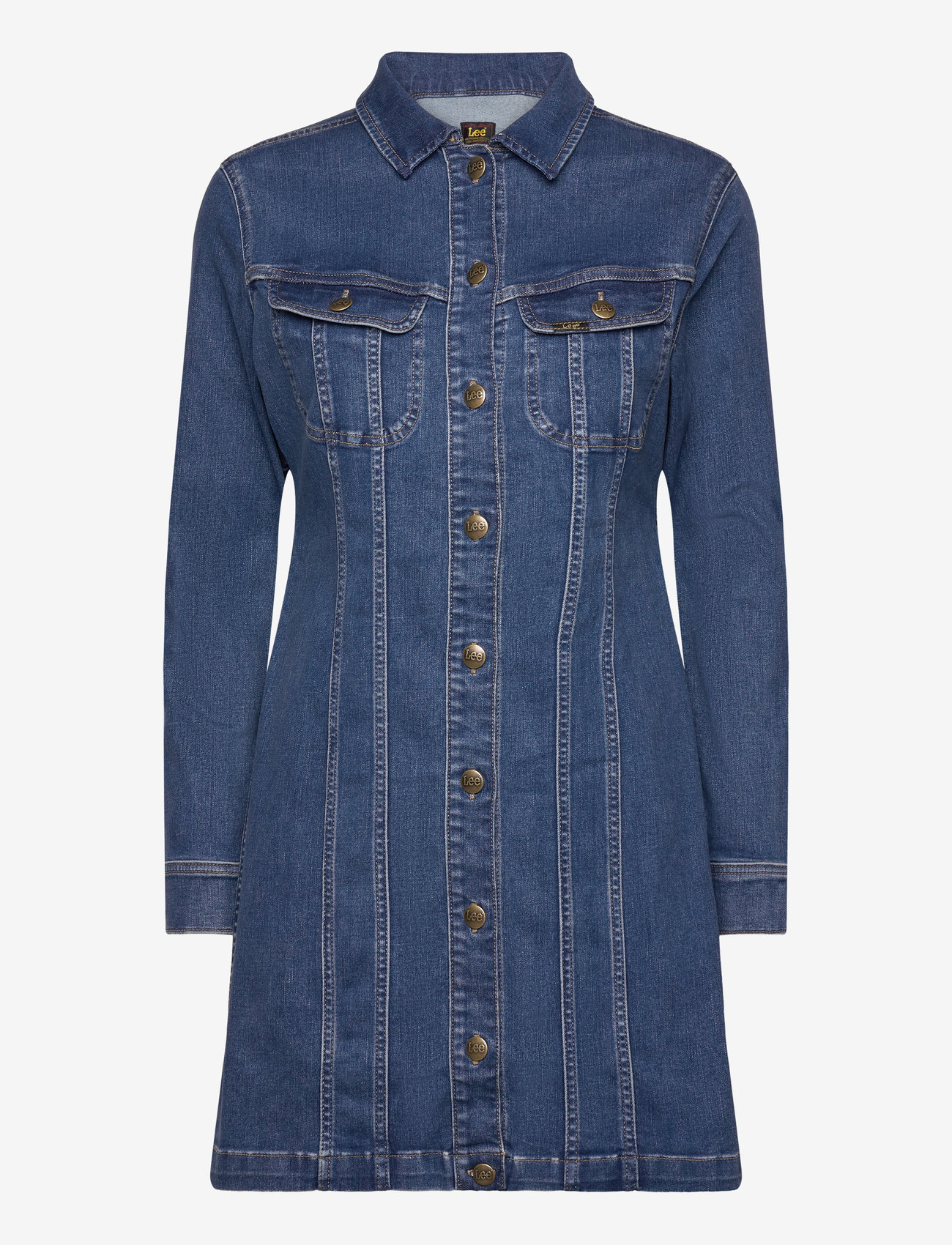 Lee Jeans - FOREVERFIT RIDER DRESS - skjortklänningar - clean riley - 0