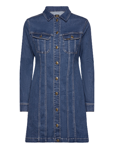 Lee Jeans FOREVERFIT RIDER DRESS - Hemdkleider - CLEAN RILEY / blue
