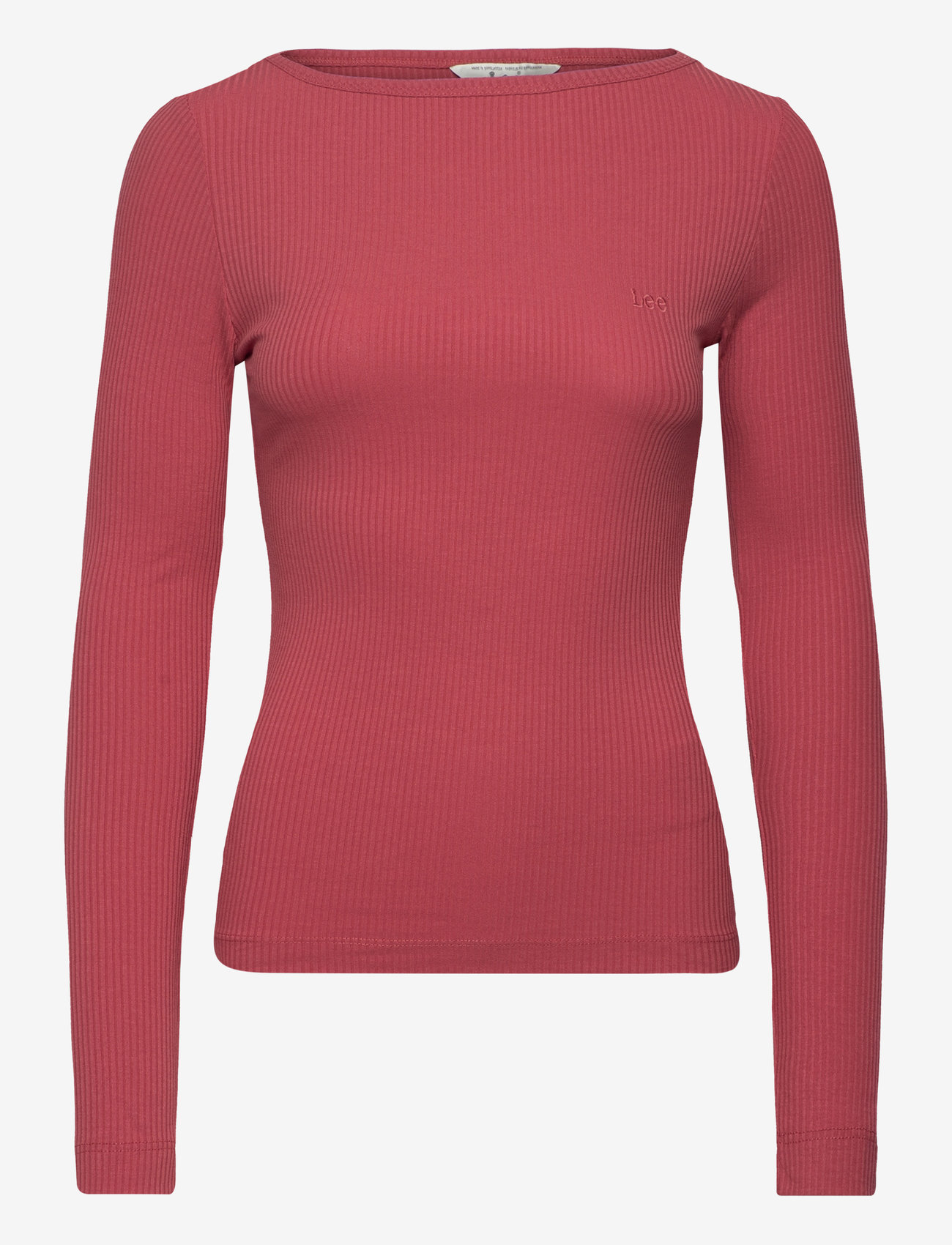 Lee Jeans - LS BOAT NECK TEE - sügisesed riided - cinnamon - 0