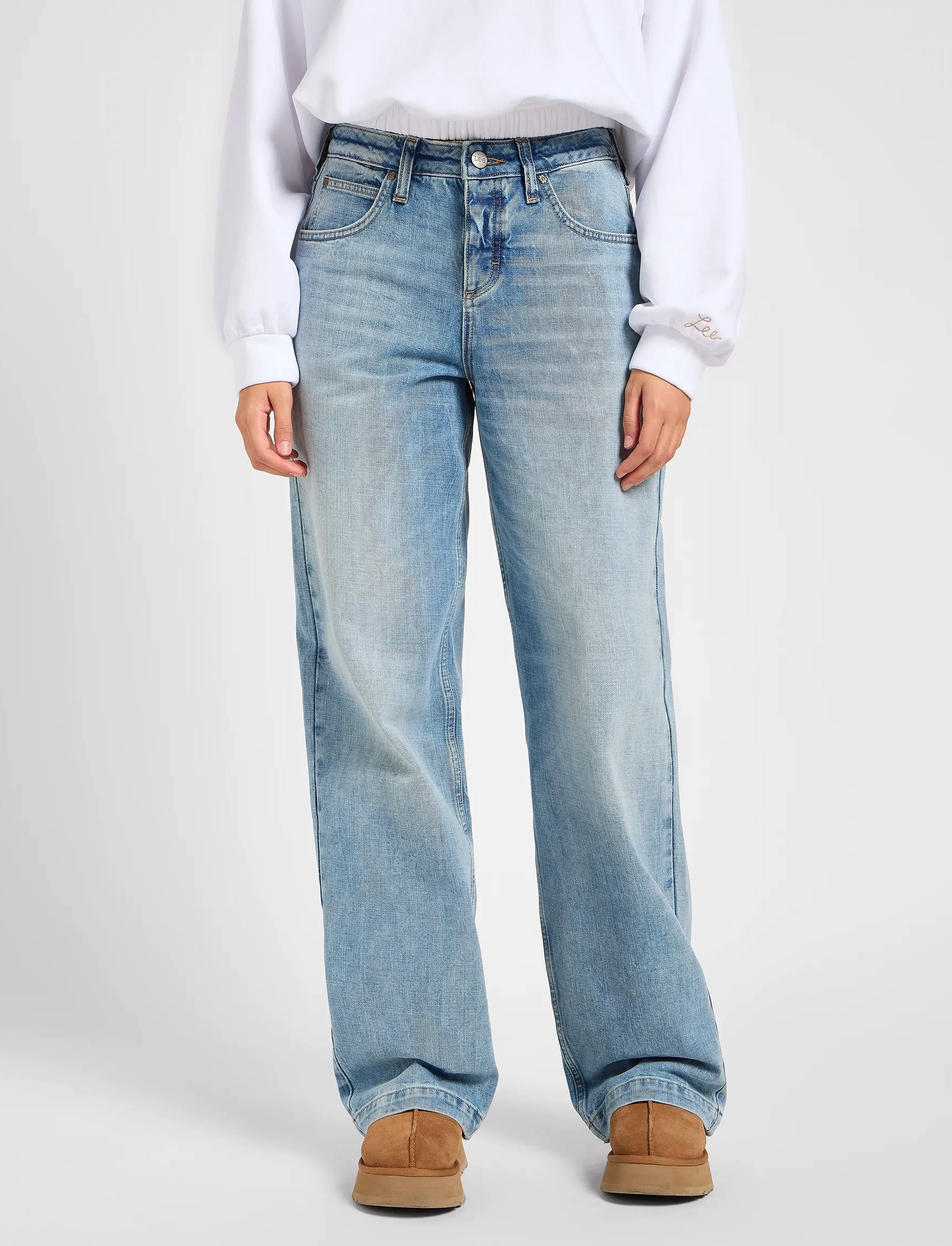Lee Jeans Loose Carpenter, Kvinder, Løse Carpenter Jeans, Blå, Str: 30 x 33