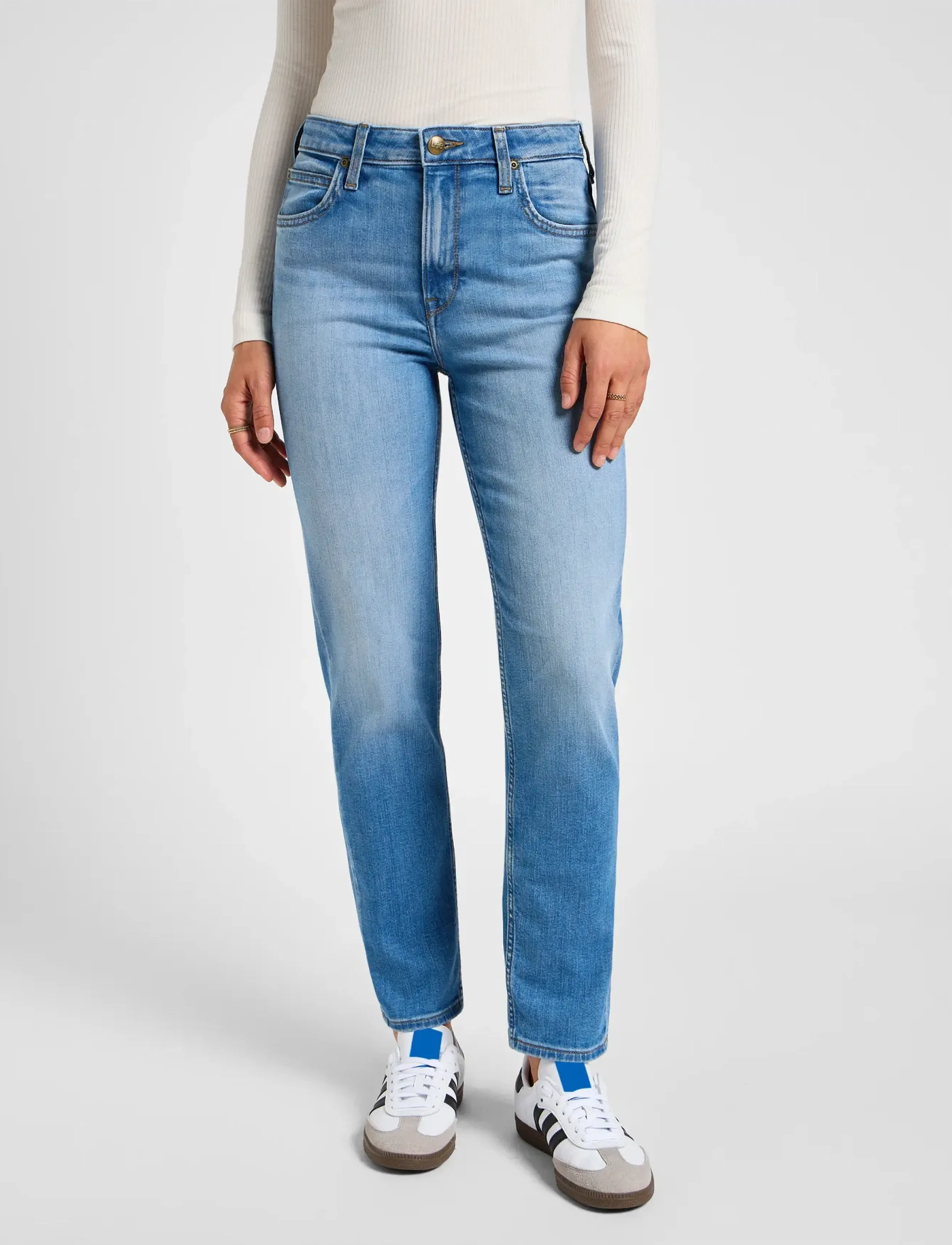 Lee Jeans Carol, 31 x 31, Jeans, Blau - Mom Frauen