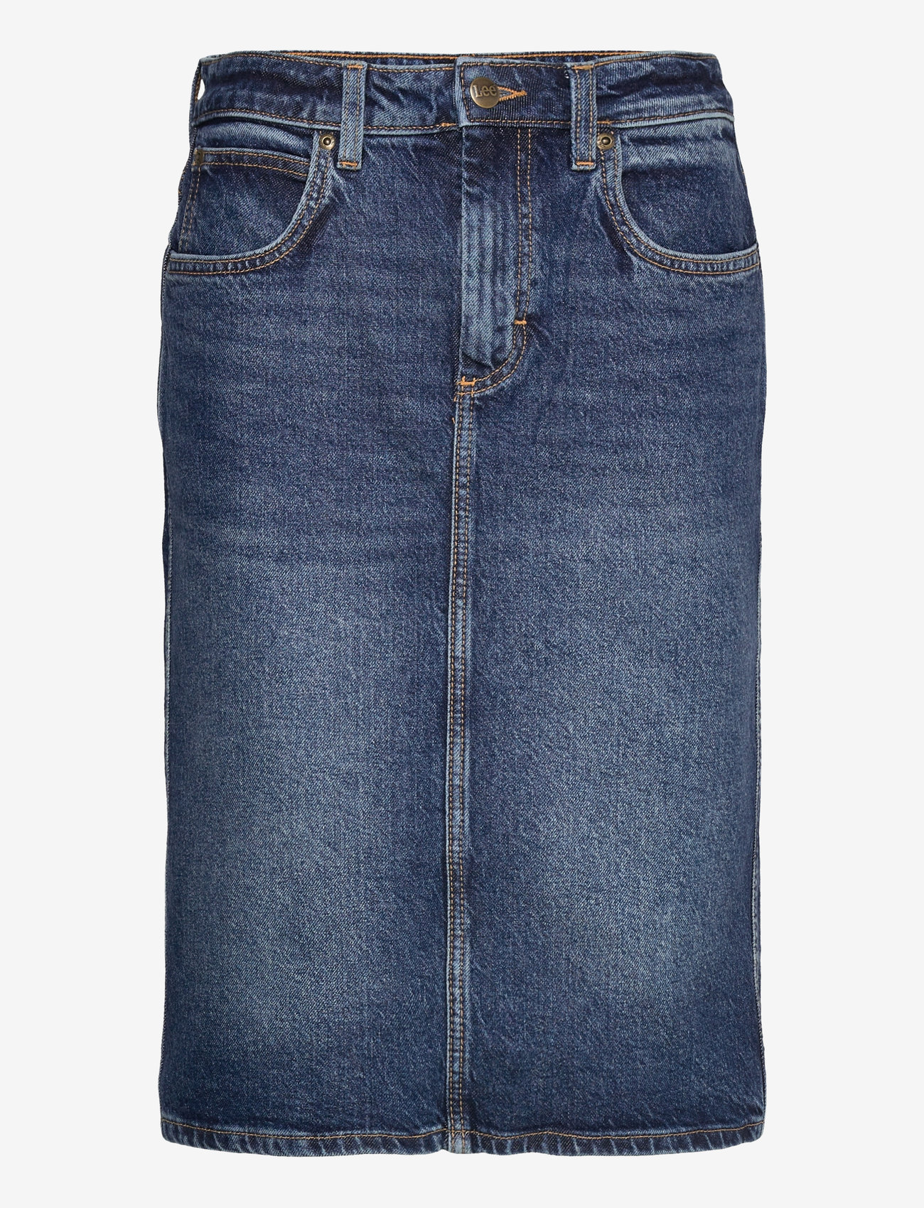 Lee Jeans - MIDI SKIRT - jeansröcke - dark glamour - 0