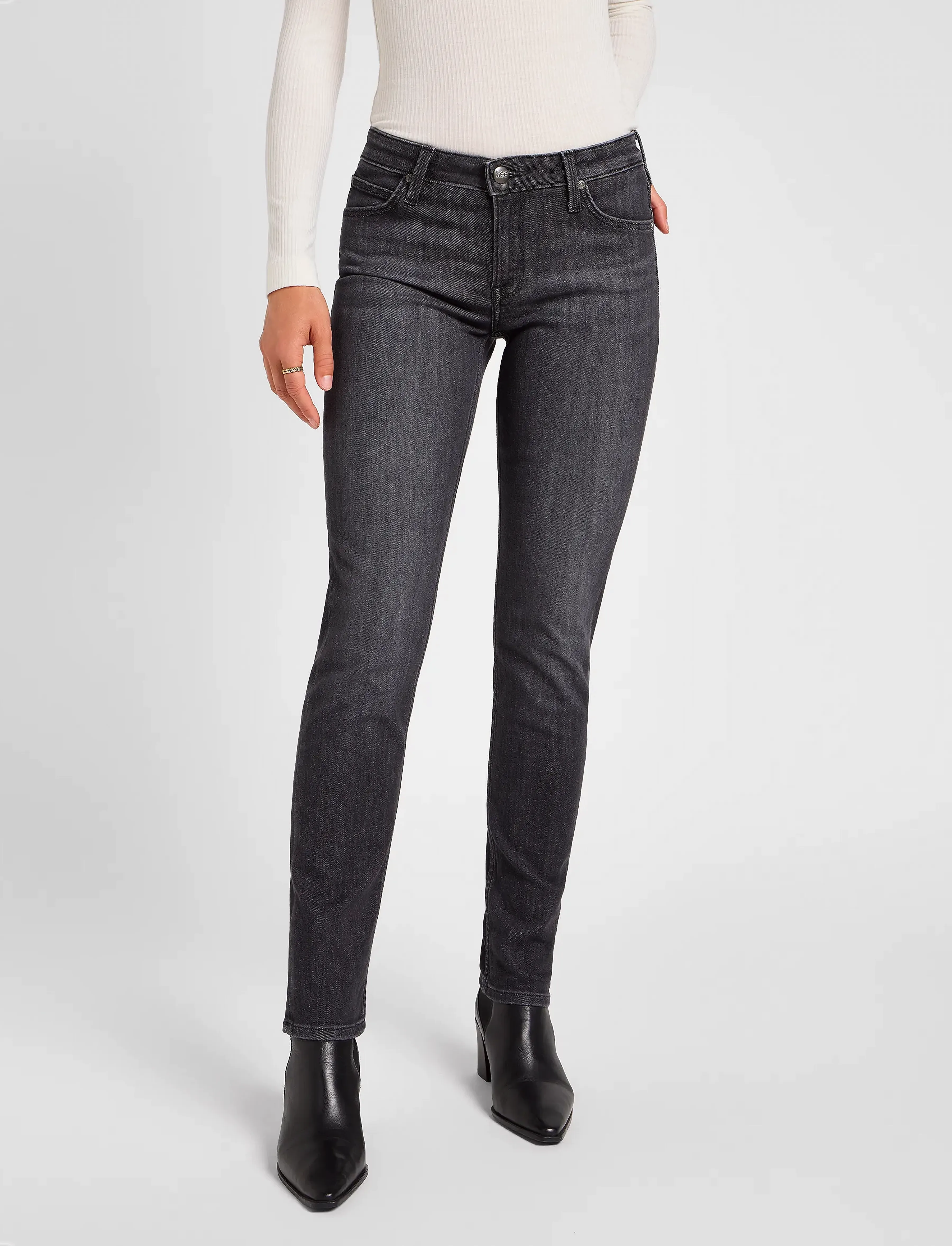 Lee Jeans ELLY - Kitsad teksad - LAST STRIKE / grey