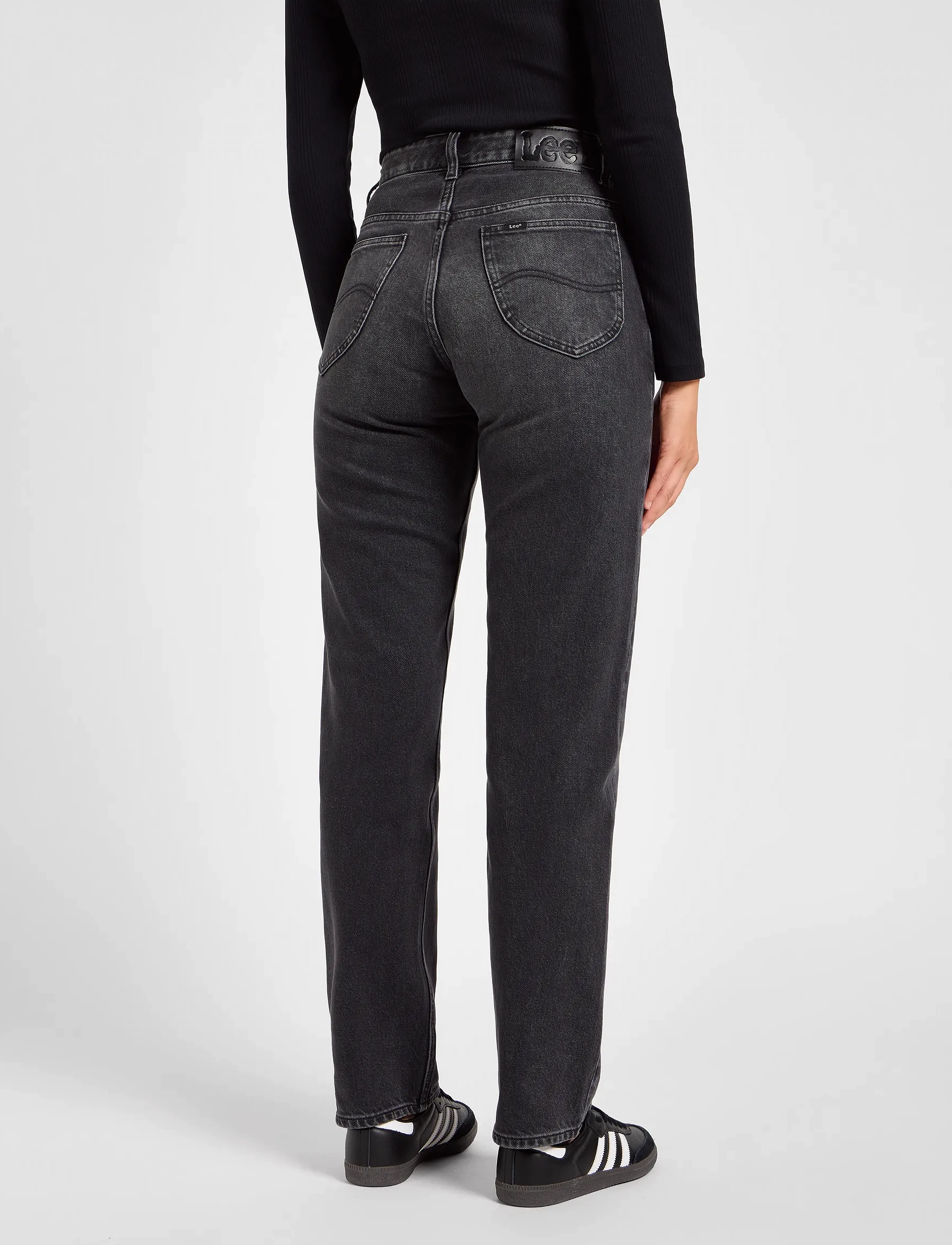 Lee Jeans - RIDER CLASSIC - straight jeans - charred black - 3