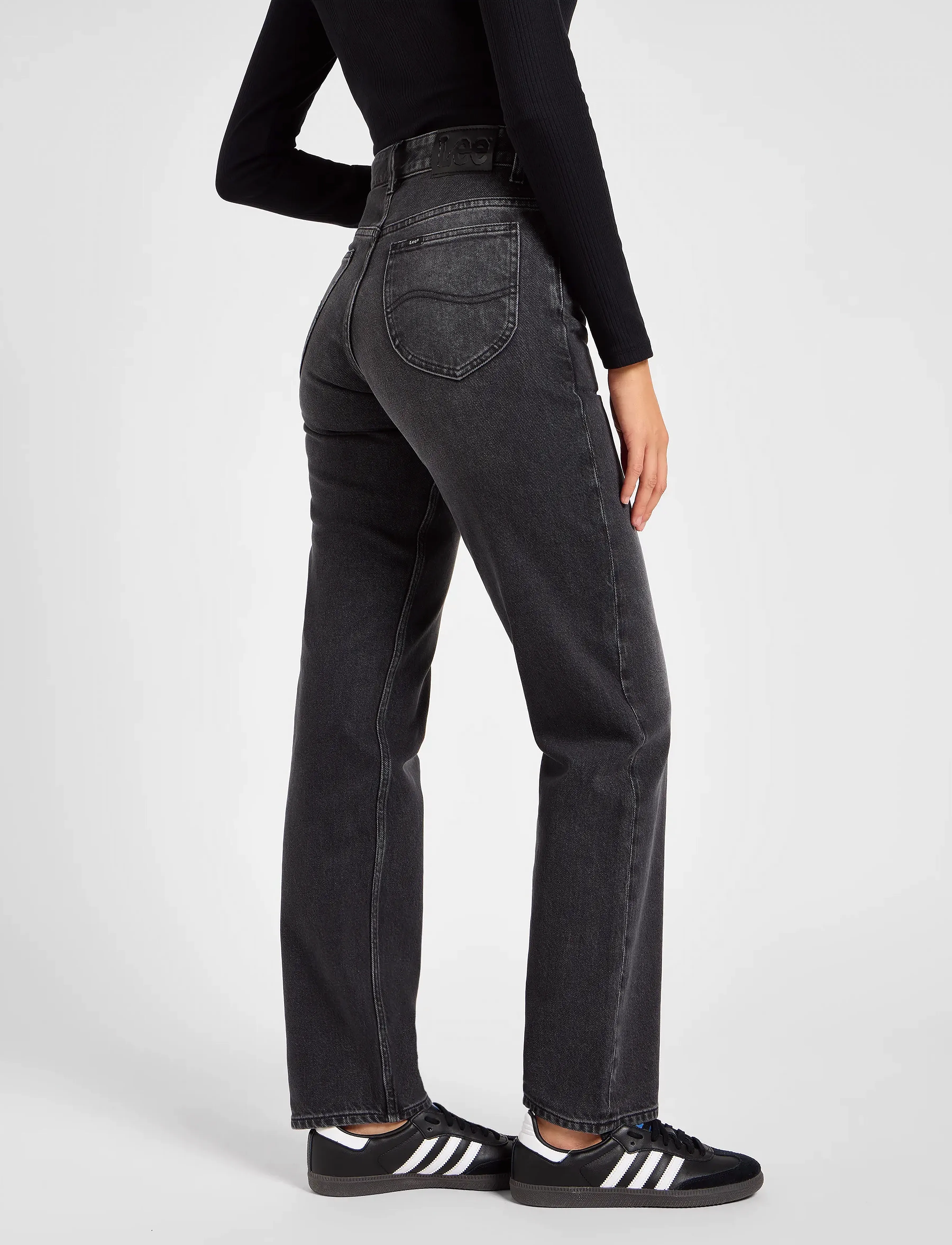 Lee Jeans - RIDER CLASSIC - straight jeans - charred black - 5