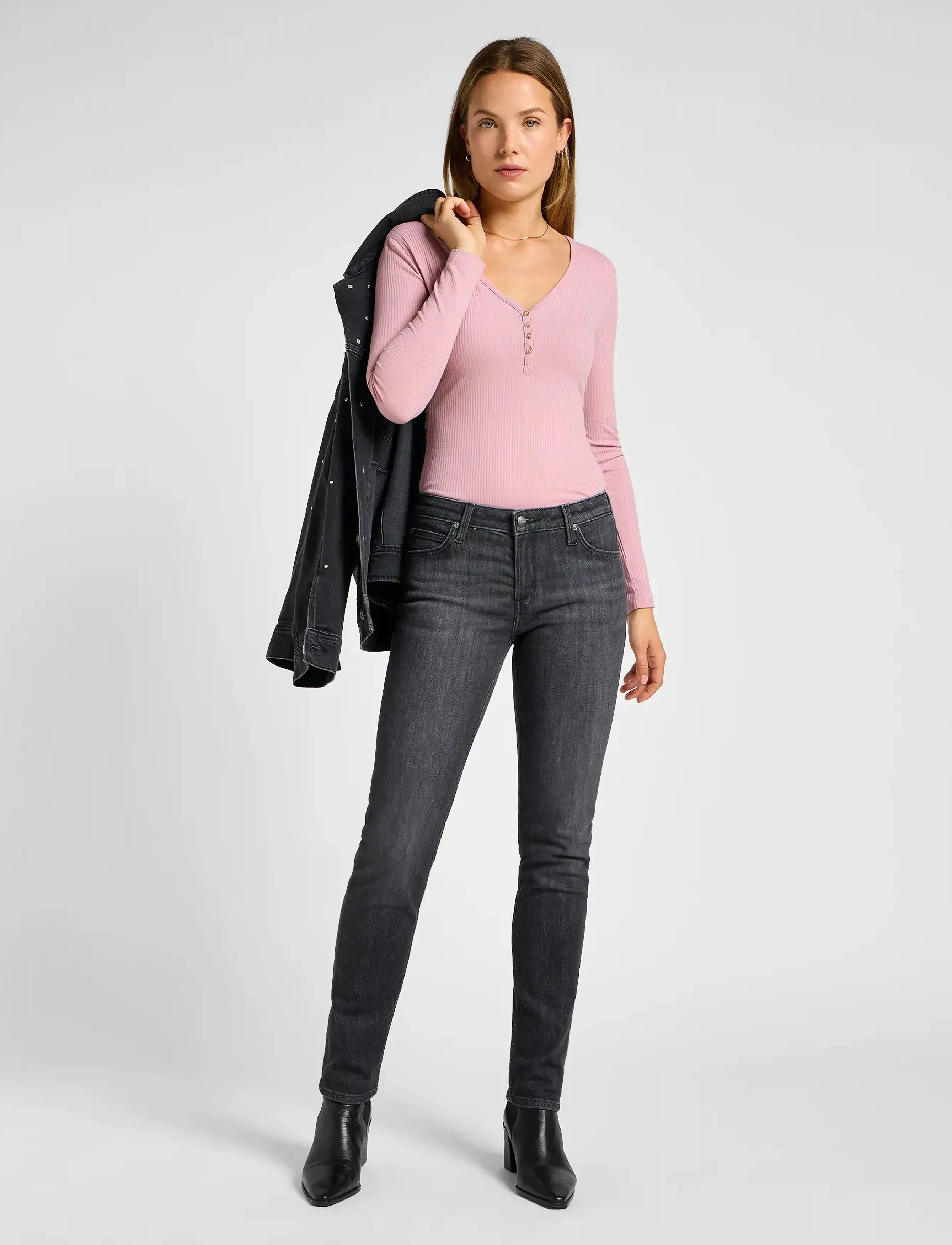 Lee Jeans - LS HENLEY - pretty plum - 4