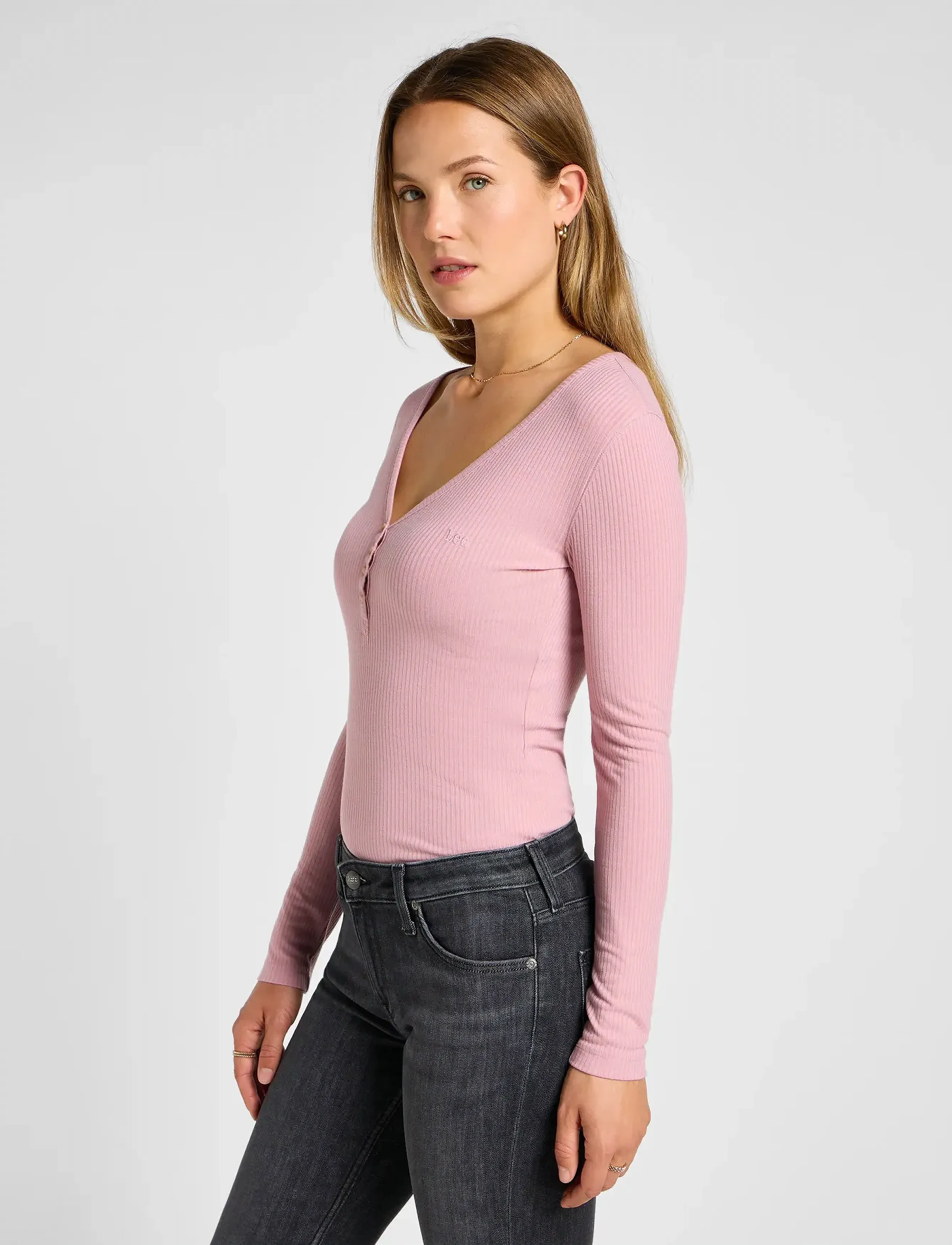 Lee Jeans - LS HENLEY - pretty plum - 5
